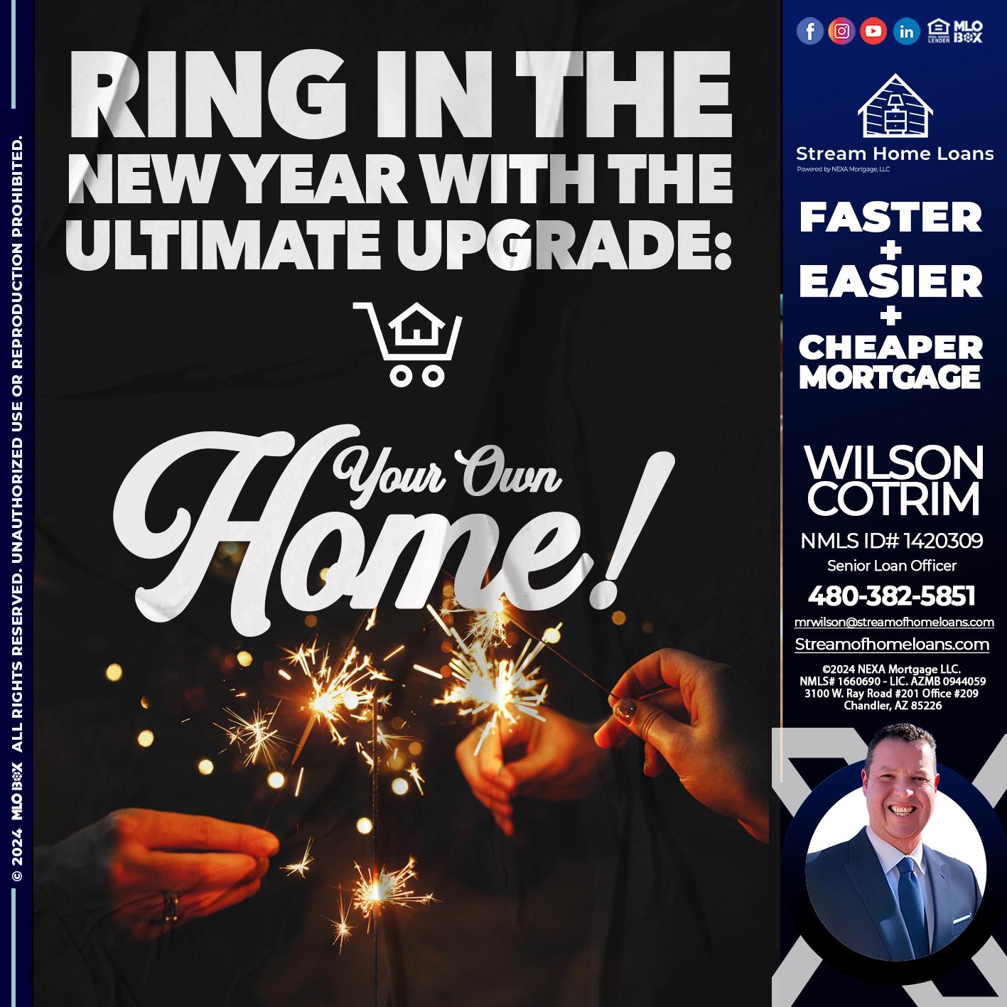 RING IN THE NEW - Wilson Cotrim -Senior Loan Officer