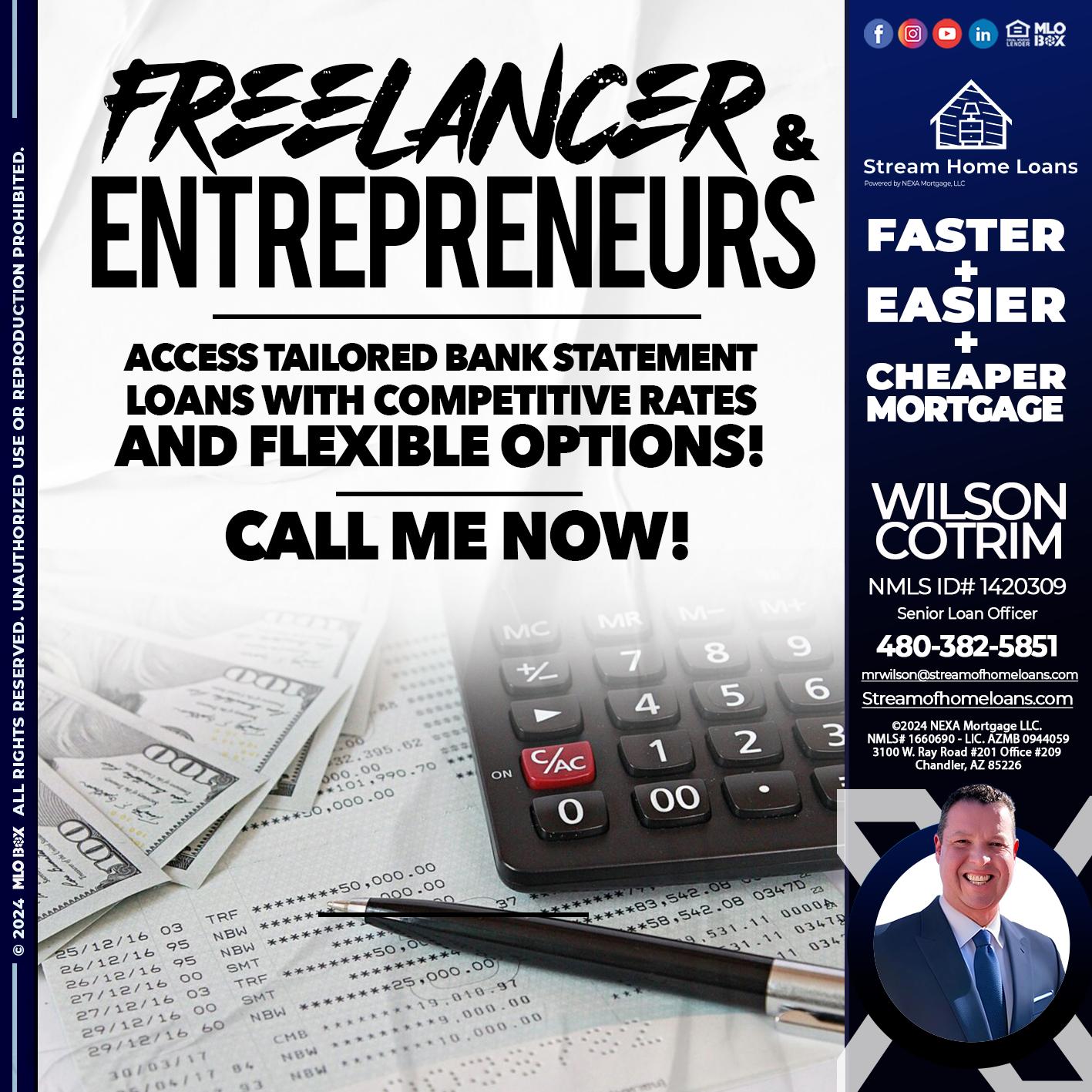 freelancer - Wilson Cotrim -Senior Loan Officer