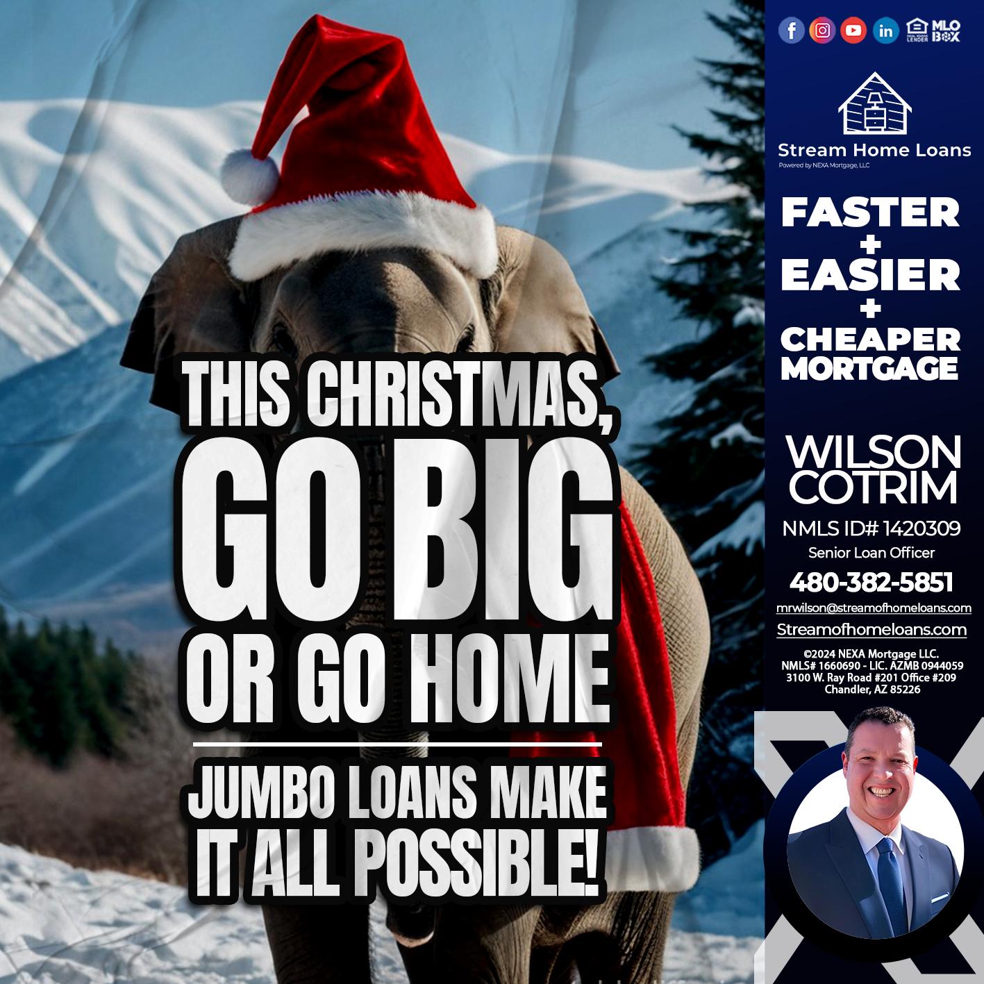 GO BIG - Wilson Cotrim -Senior Loan Officer