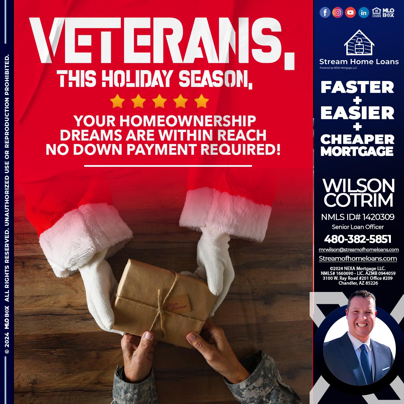 VETERANS - Wilson Cotrim -Senior Loan Officer