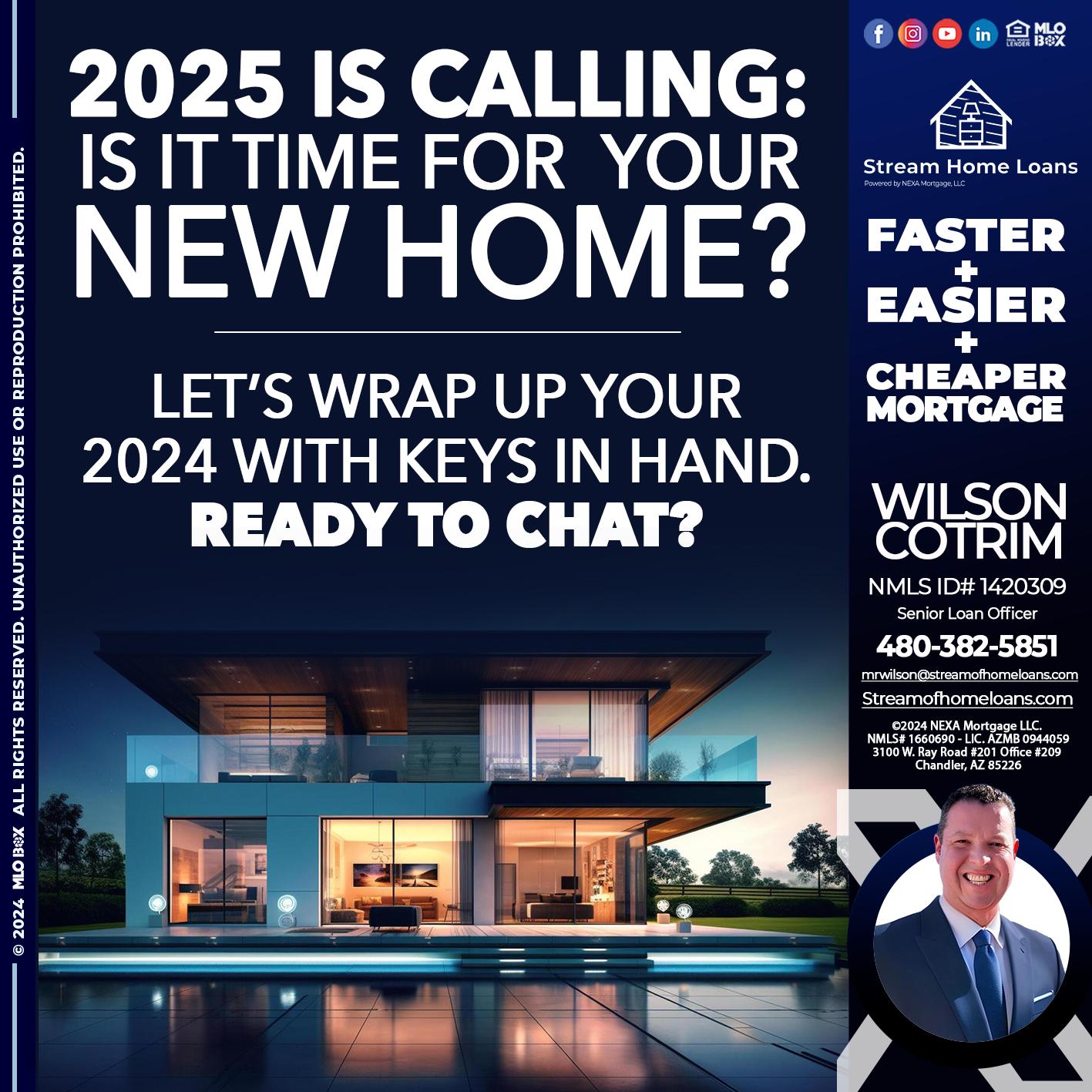 2025 SI CALLING - Wilson Cotrim -Senior Loan Officer