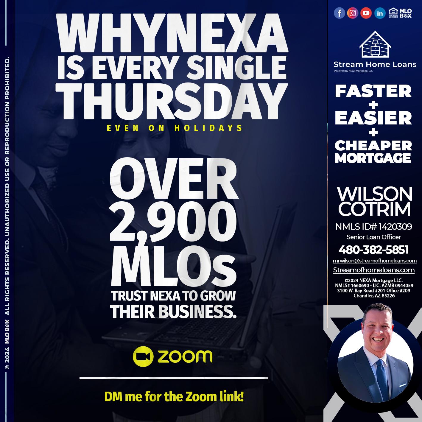 why nexa - Wilson Cotrim -Senior Loan Officer