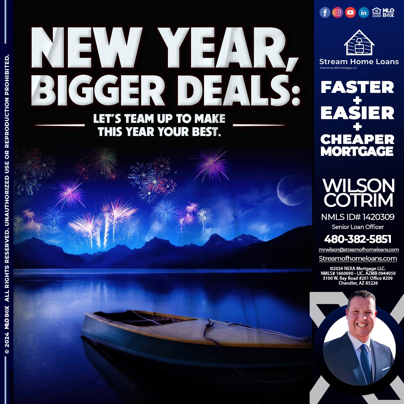 NEW YEAR - Wilson Cotrim -Senior Loan Officer