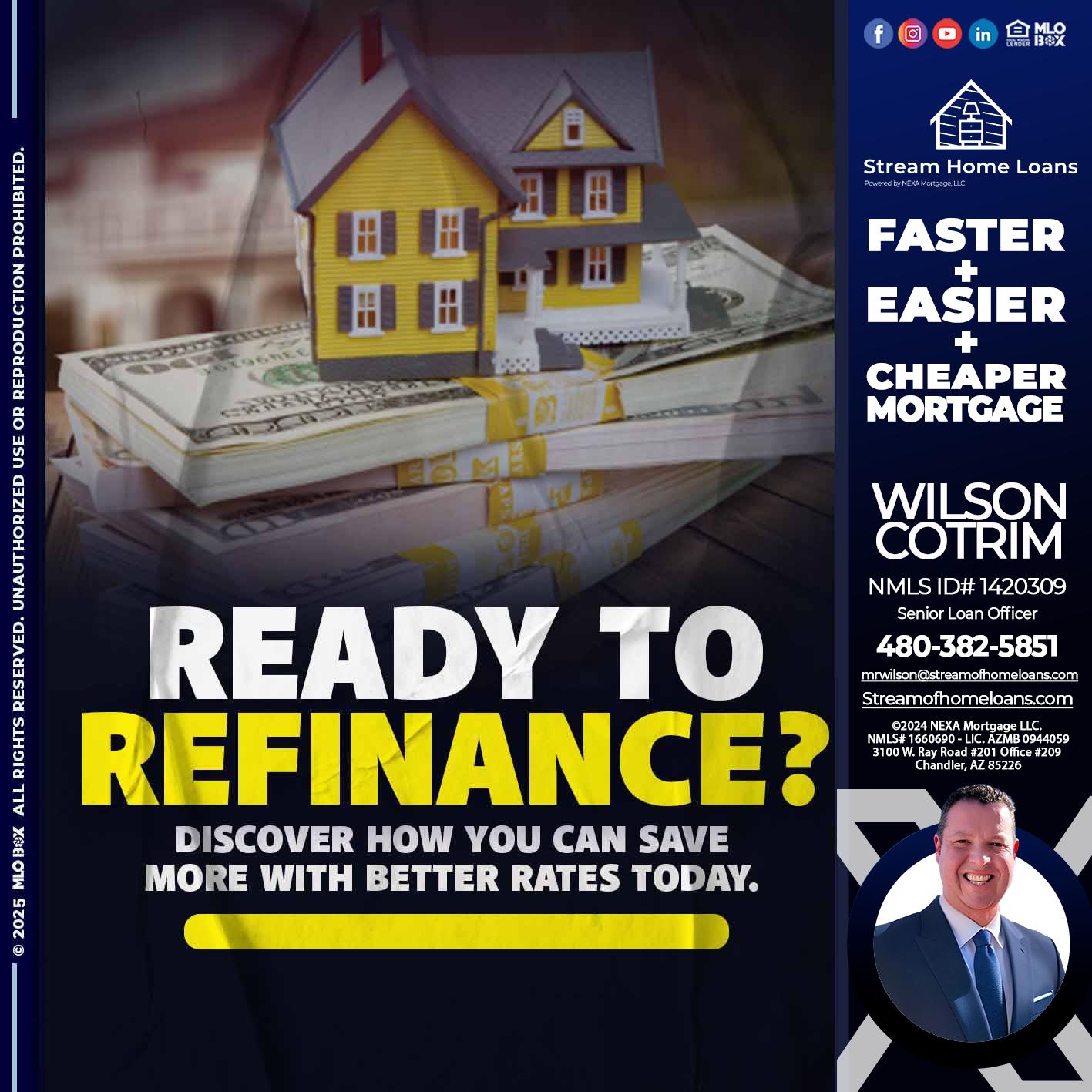 ready to refinance? - Wilson Cotrim -Senior Loan Officer