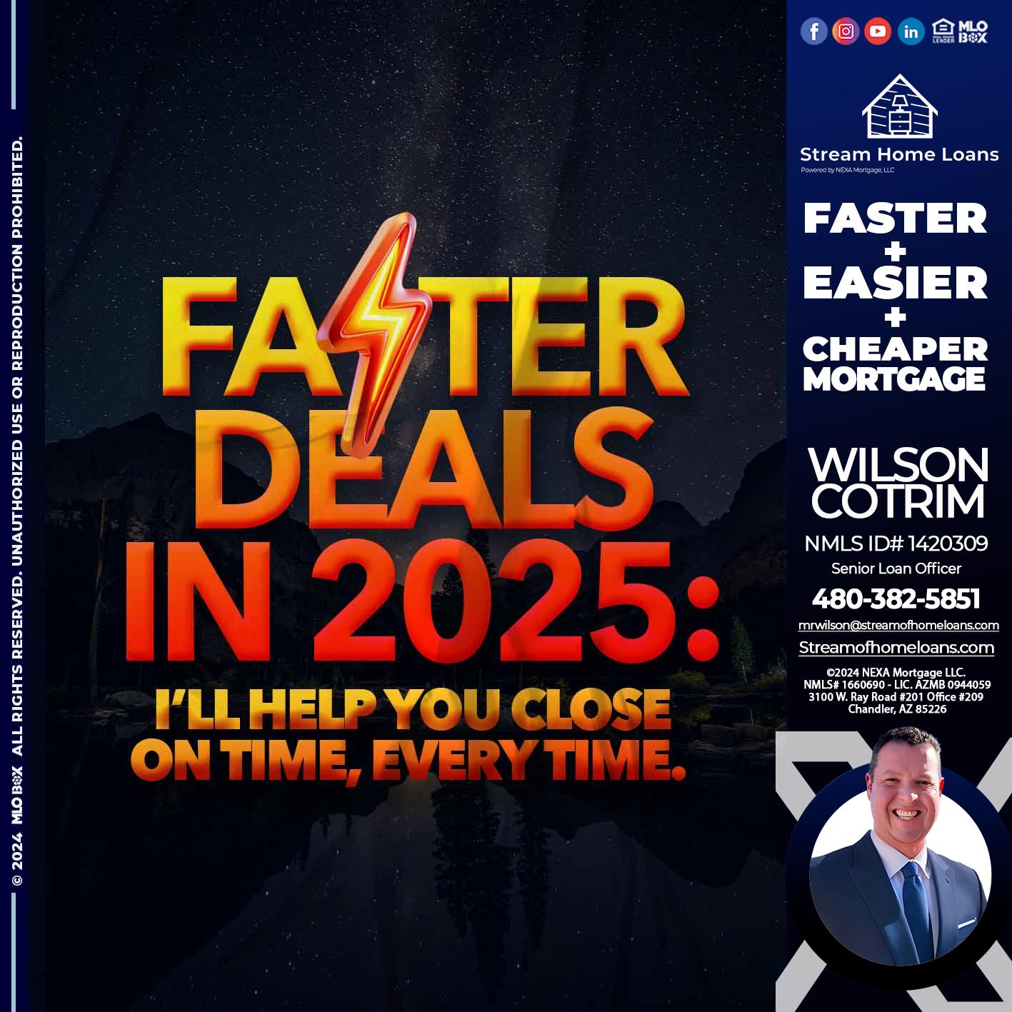 FASTER DEALS - Wilson Cotrim -Senior Loan Officer