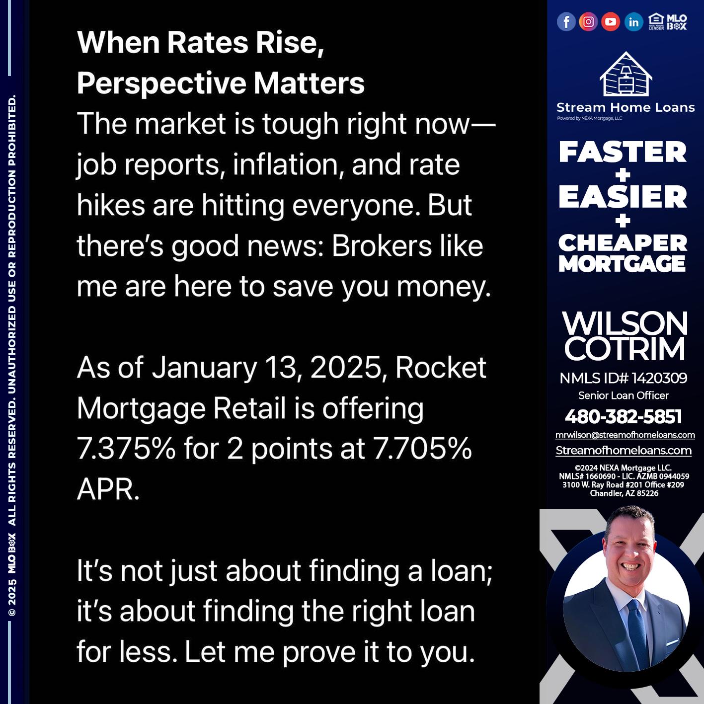 WHEN RATES RISE - Wilson Cotrim -Senior Loan Officer