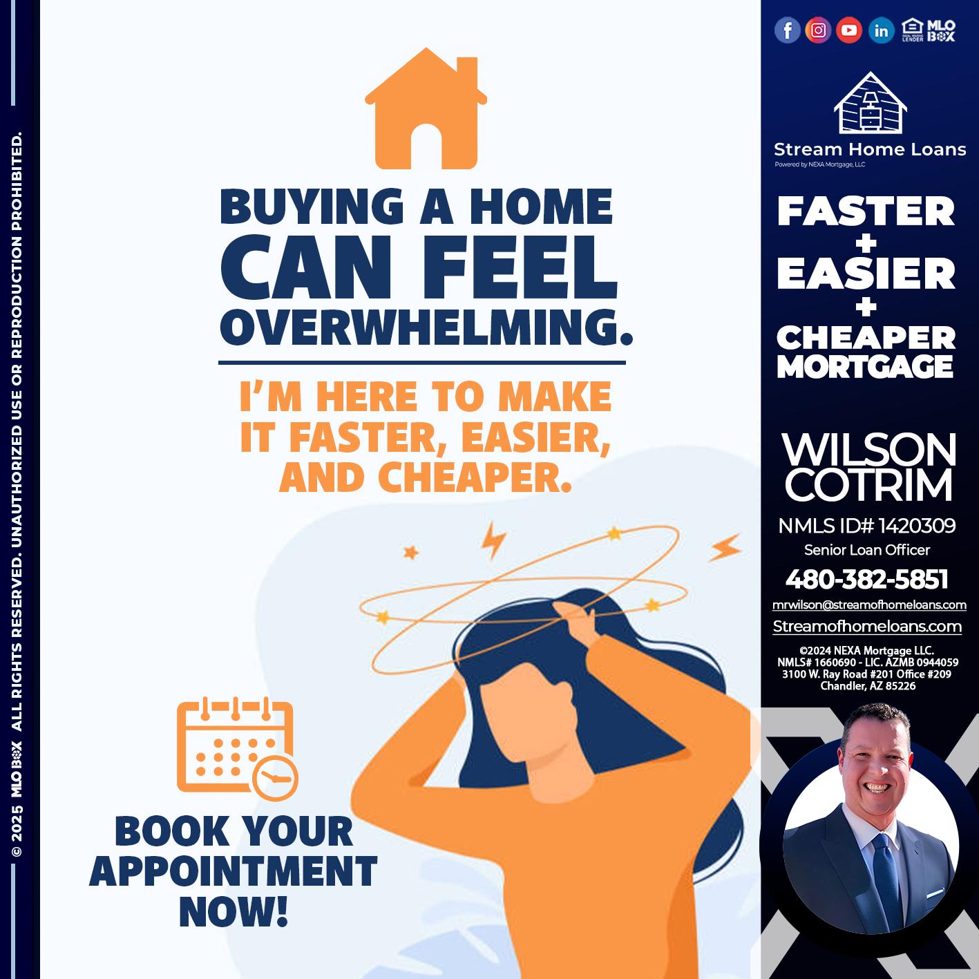 BUYING A HOME - Wilson Cotrim -Senior Loan Officer