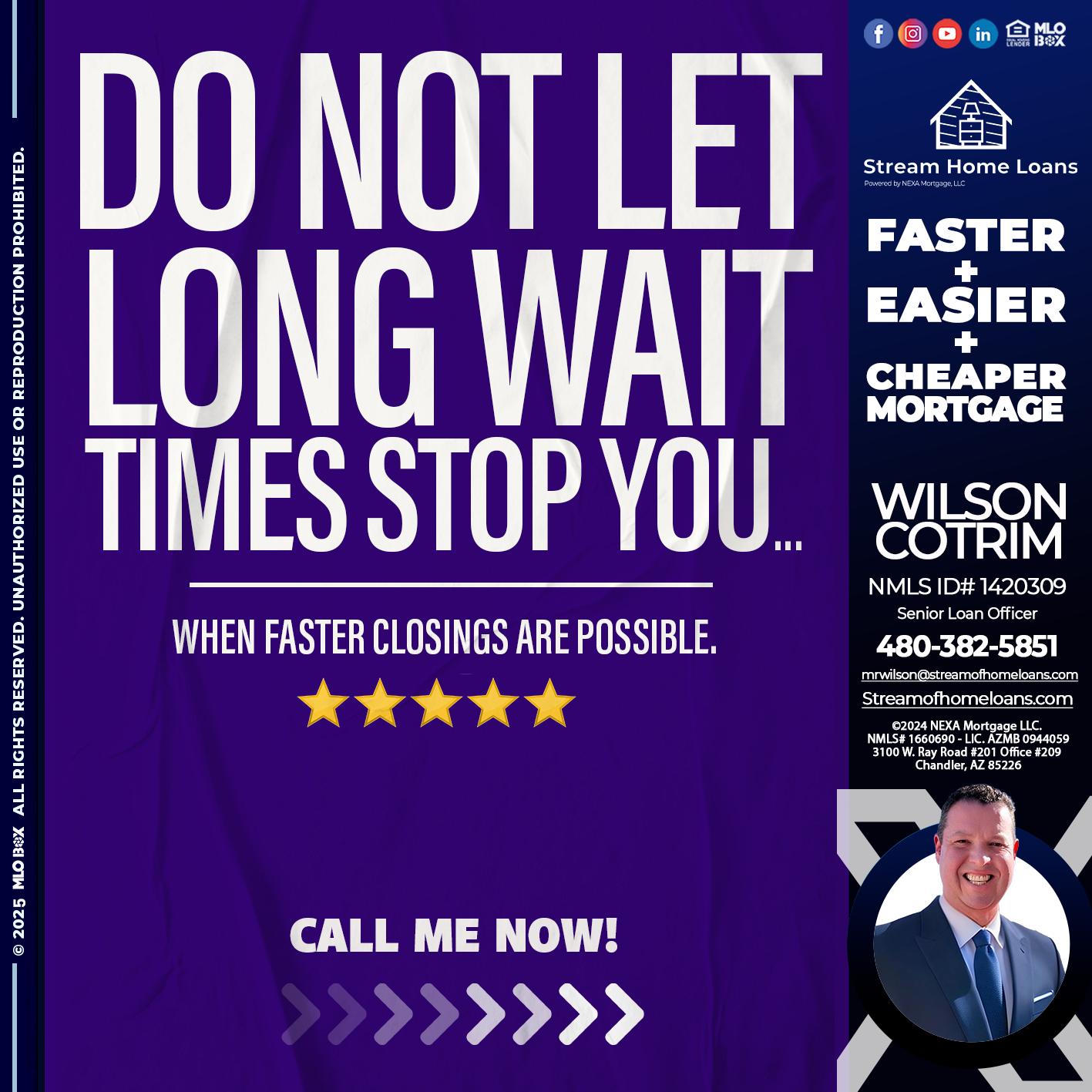 DO NOT LET - Wilson Cotrim -Senior Loan Officer