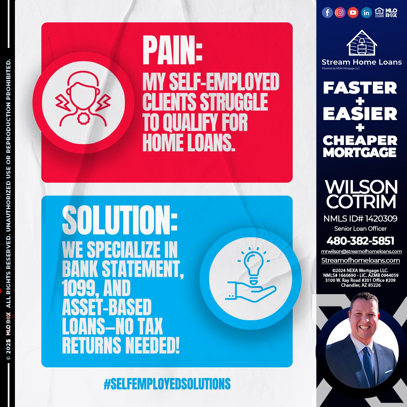 pain-solution - Wilson Cotrim -Senior Loan Officer