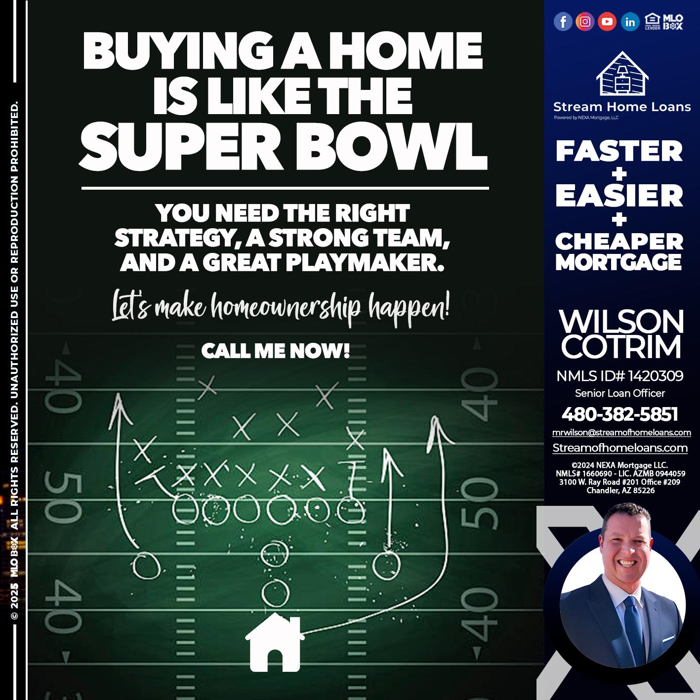 BUYING A HOME - Wilson Cotrim -Senior Loan Officer