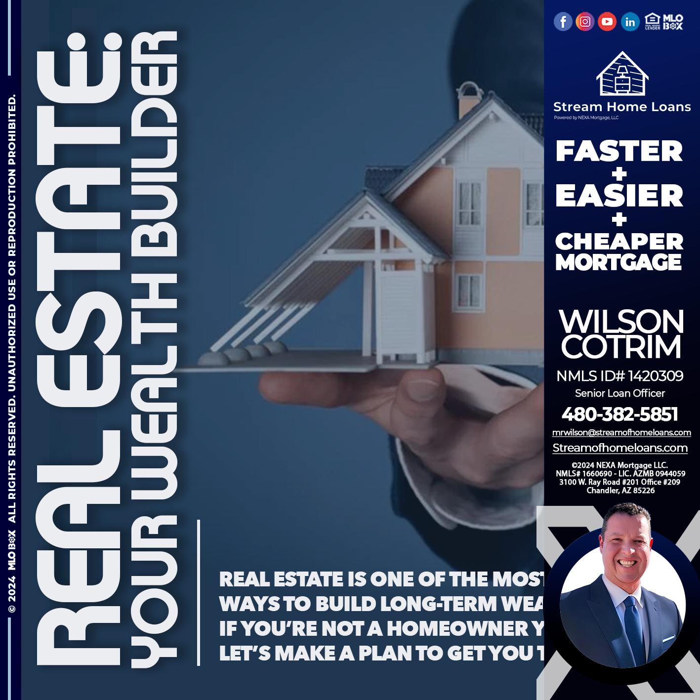 REAL ESTATE - Wilson Cotrim -Senior Loan Officer