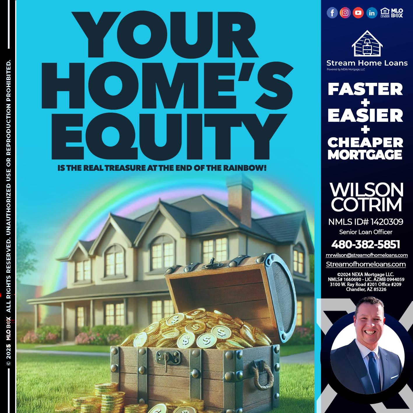 YOUR HOME´S EQUITY - Wilson Cotrim -Senior Loan Officer