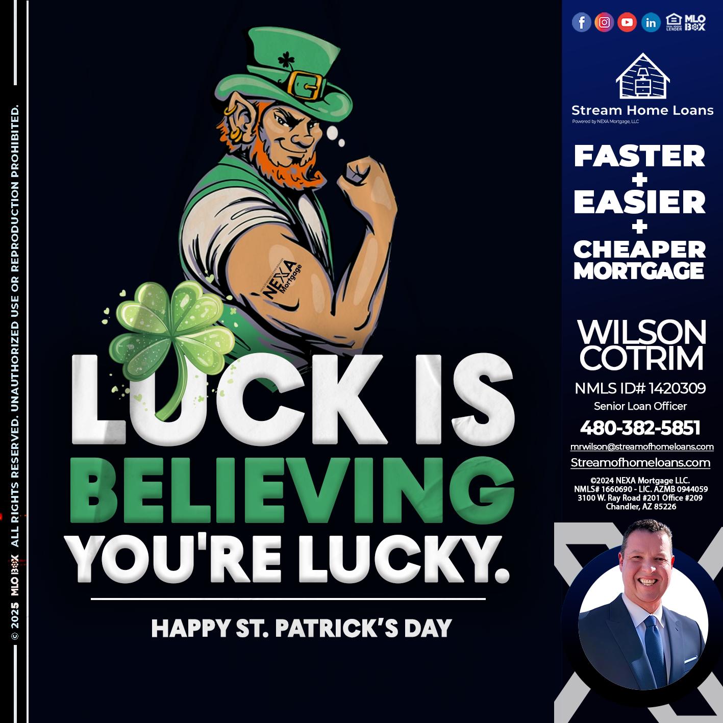 ST. PATRICKS DAY - Wilson Cotrim -Senior Loan Officer