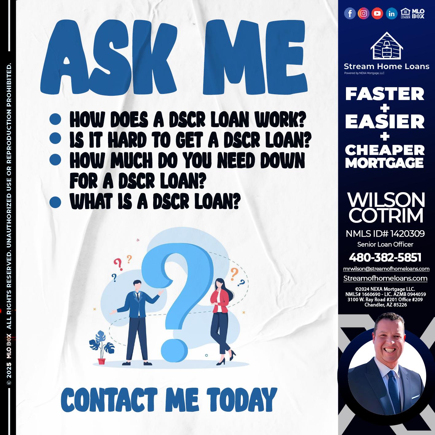 ASK ME - Wilson Cotrim -Senior Loan Officer
