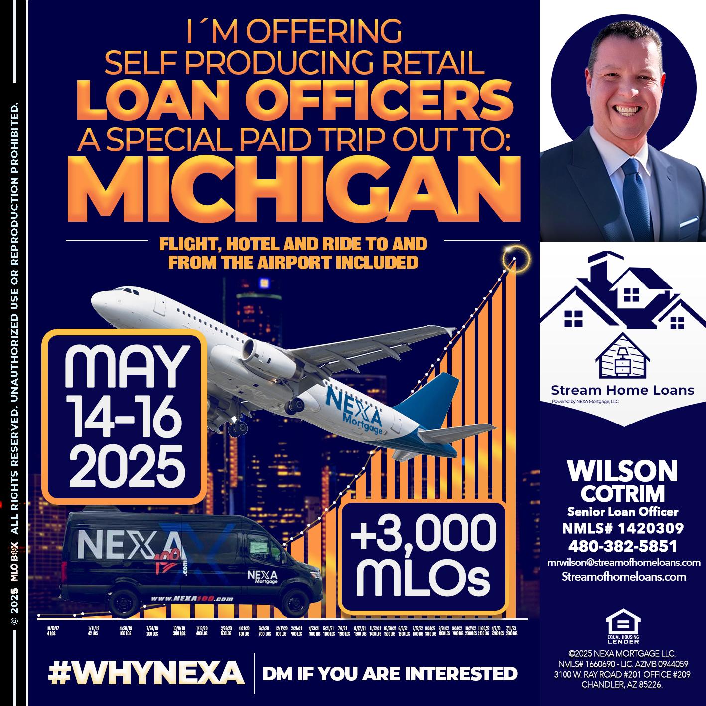 MICHIGAN TRIP - Wilson Cotrim -Senior Loan Officer