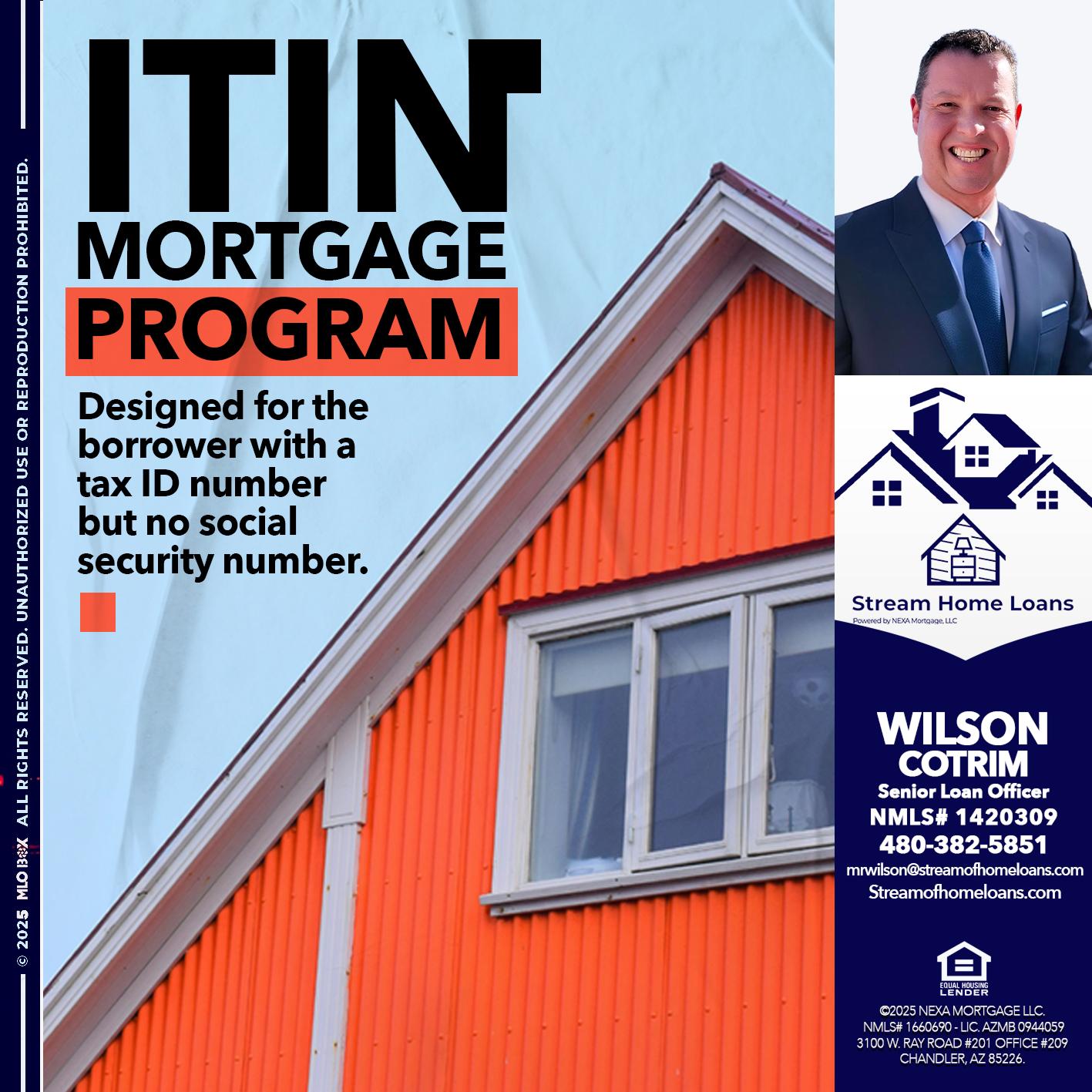 ITIN PROGRAM - Wilson Cotrim -Senior Loan Officer