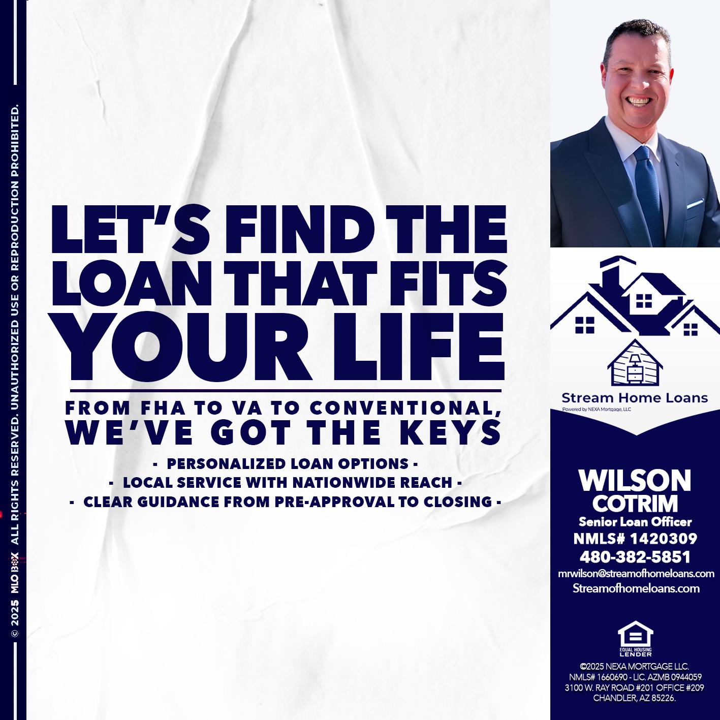 LETS FIND - Wilson Cotrim -Senior Loan Officer