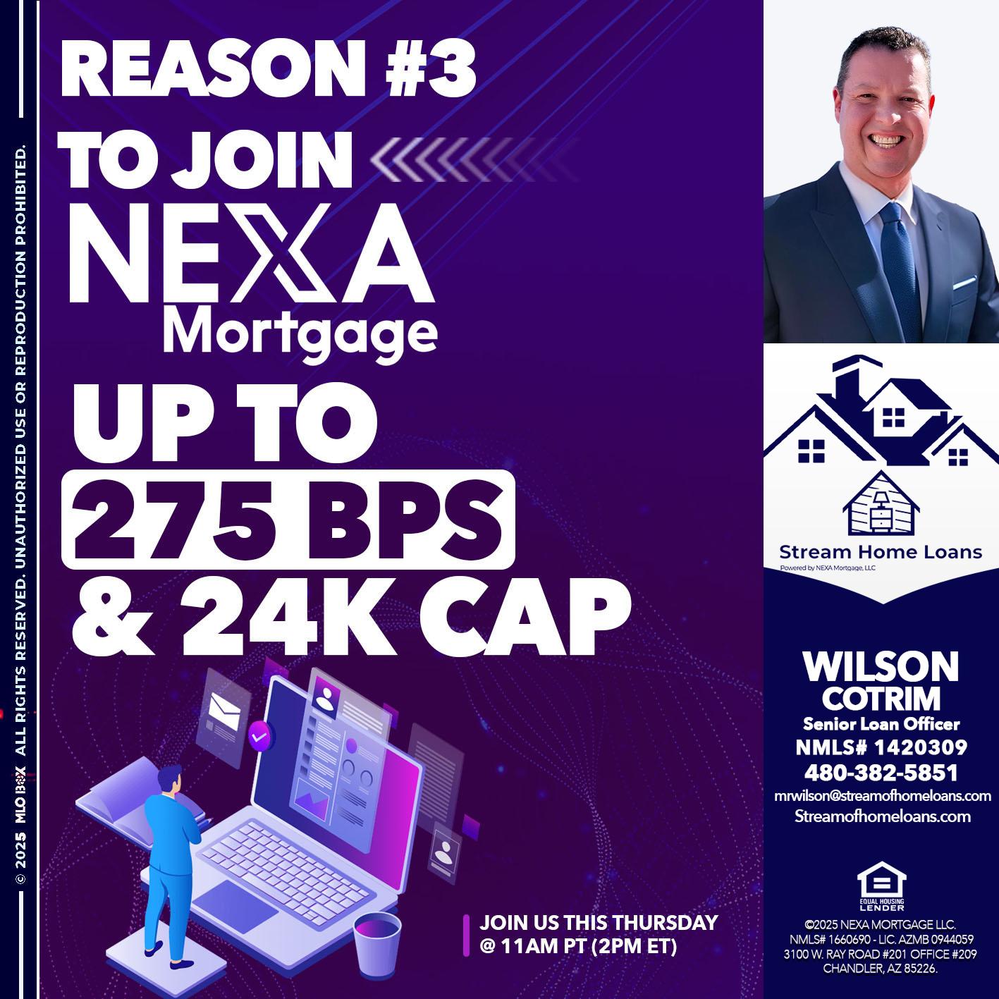 REASON 3 - Wilson Cotrim -Senior Loan Officer