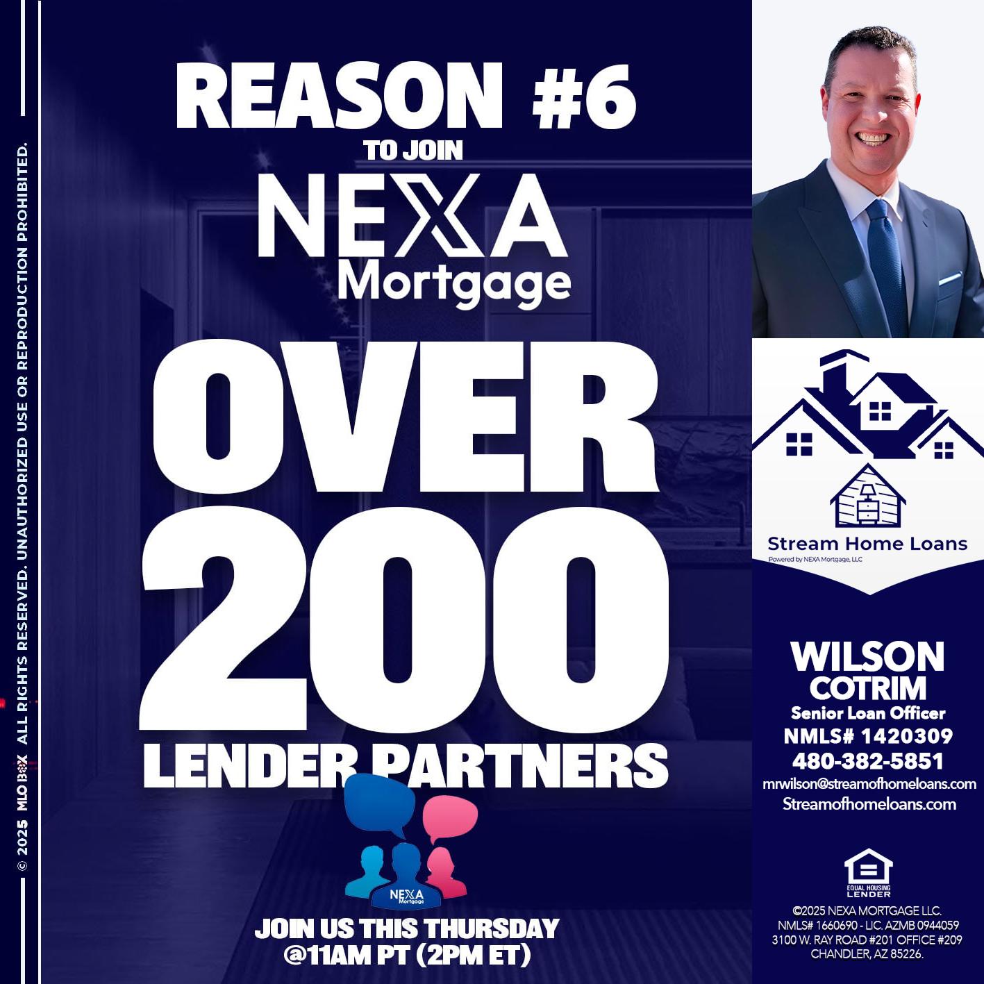 REASON 6 - Wilson Cotrim -Senior Loan Officer
