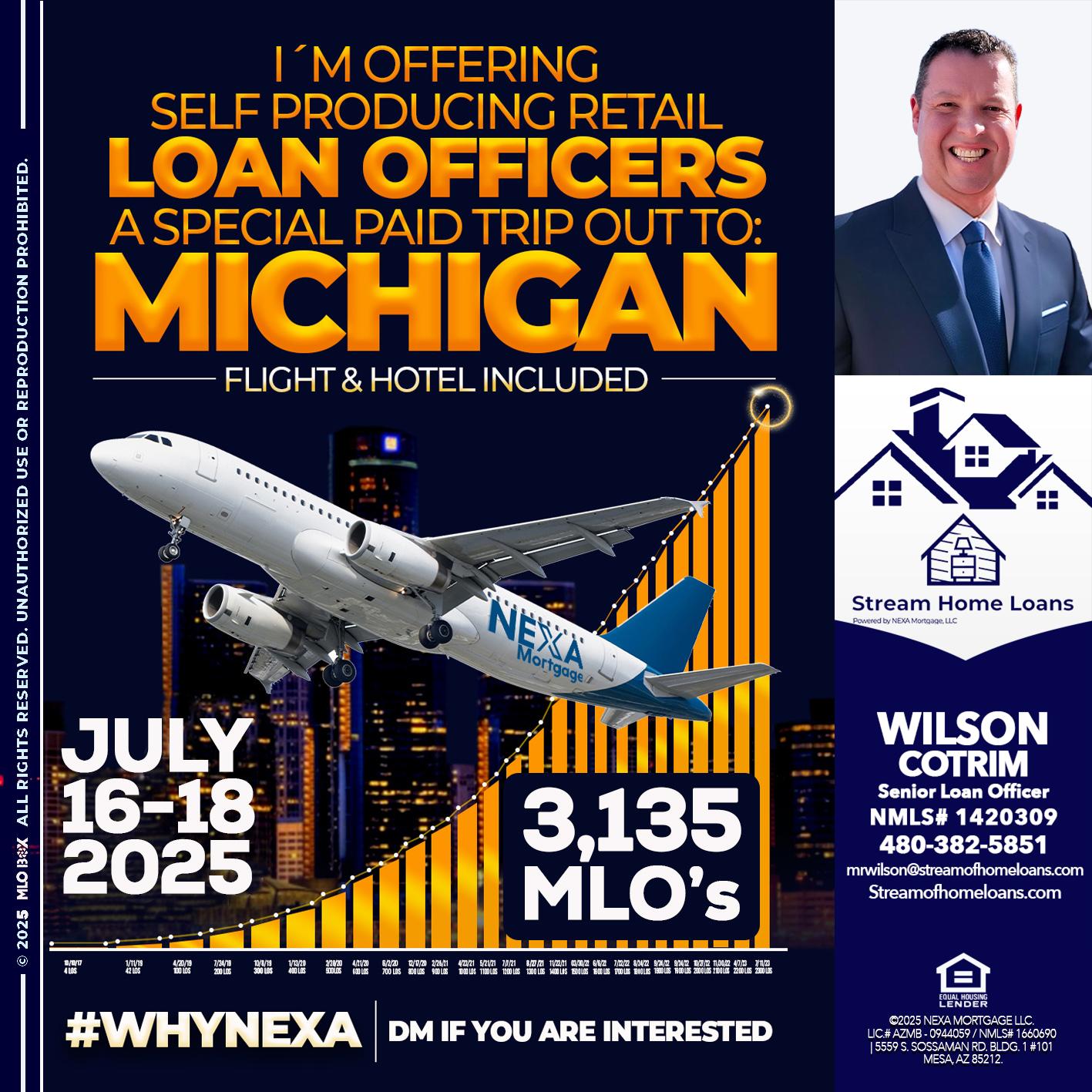 MICHIGAN TRIP - Wilson Cotrim -Senior Loan Officer