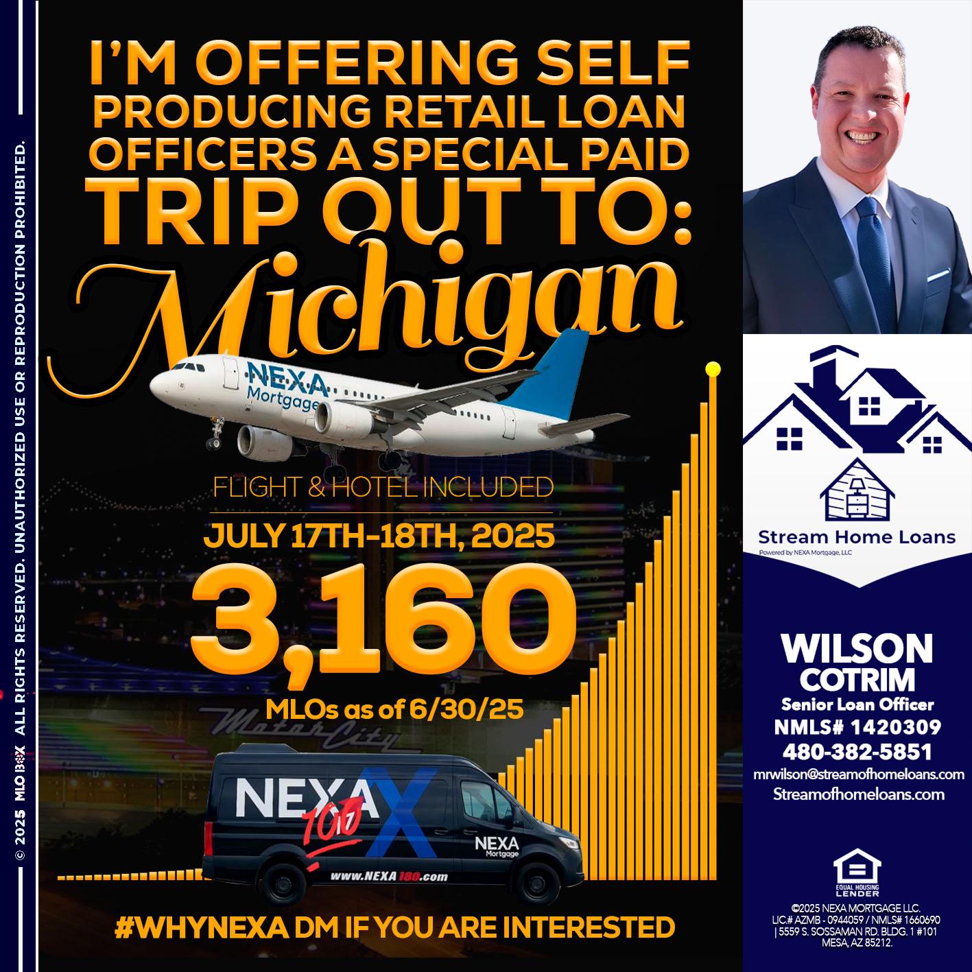 MICHIGAN TRIP - Wilson Cotrim -Senior Loan Officer
