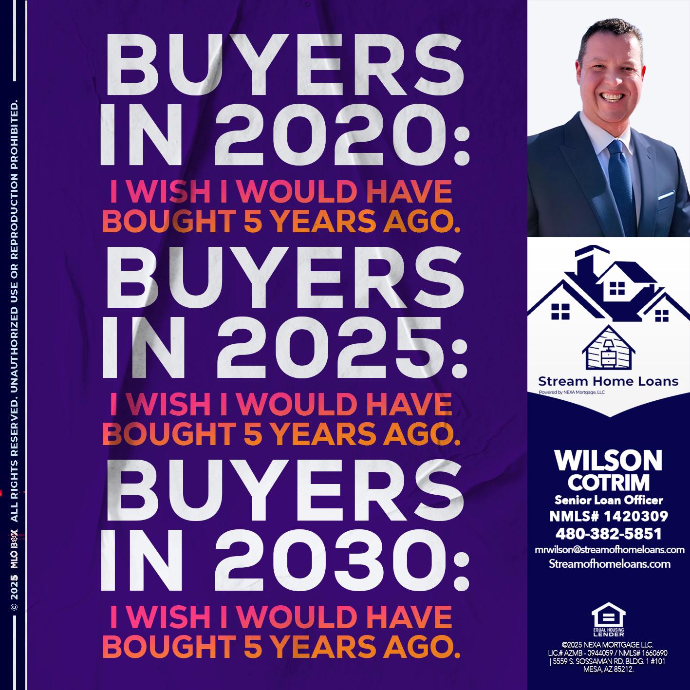 BUYERS IN 2020 - Wilson Cotrim -Senior Loan Officer