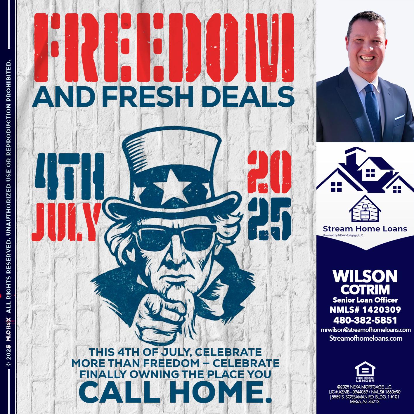 FREEDOM - Wilson Cotrim -Senior Loan Officer