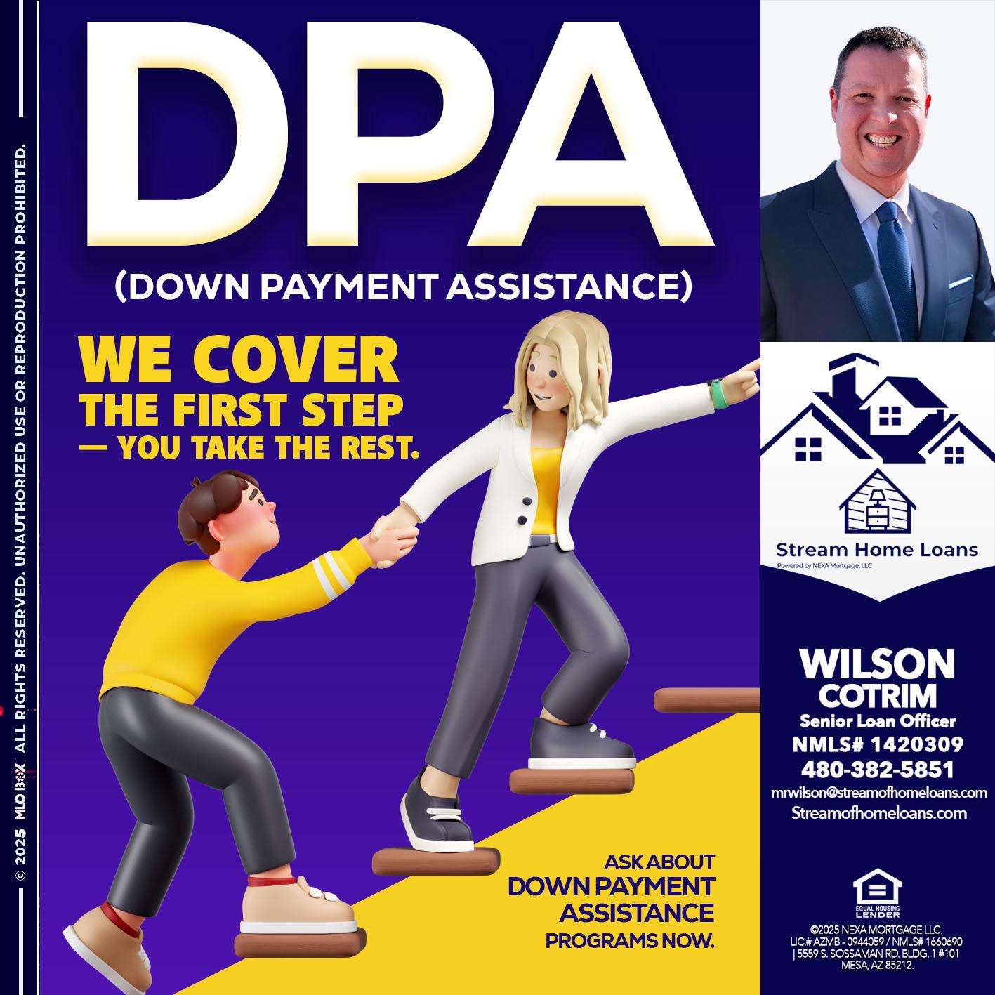 DPA LOANS - Wilson Cotrim -Senior Loan Officer