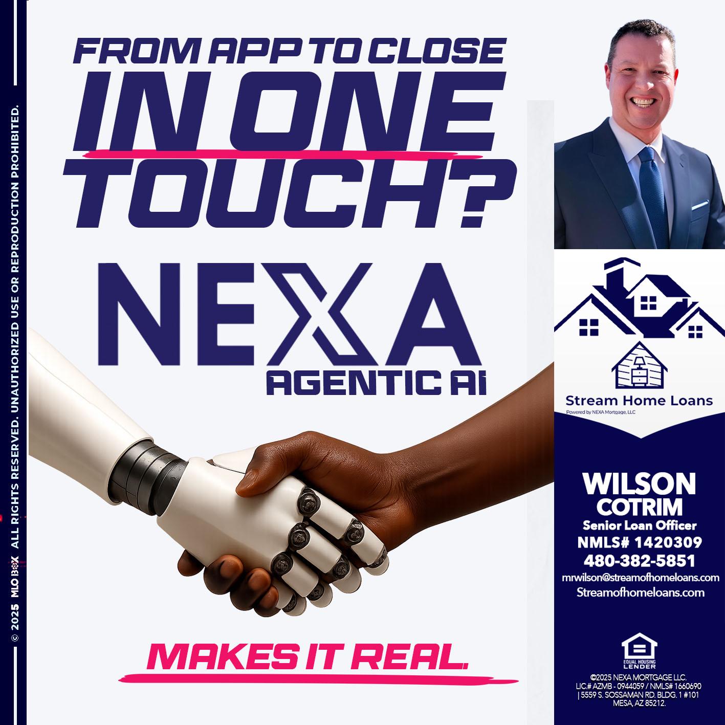 IN ONE TOUCH - Wilson Cotrim -Senior Loan Officer