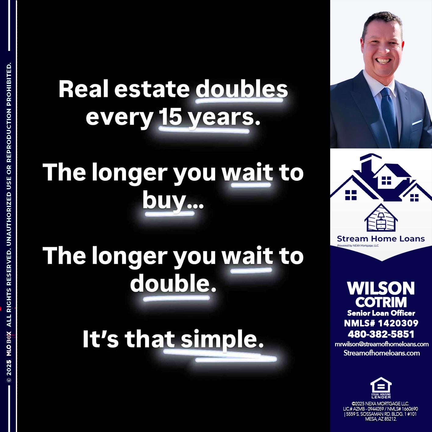 REAL ESTATE - Wilson Cotrim -Senior Loan Officer