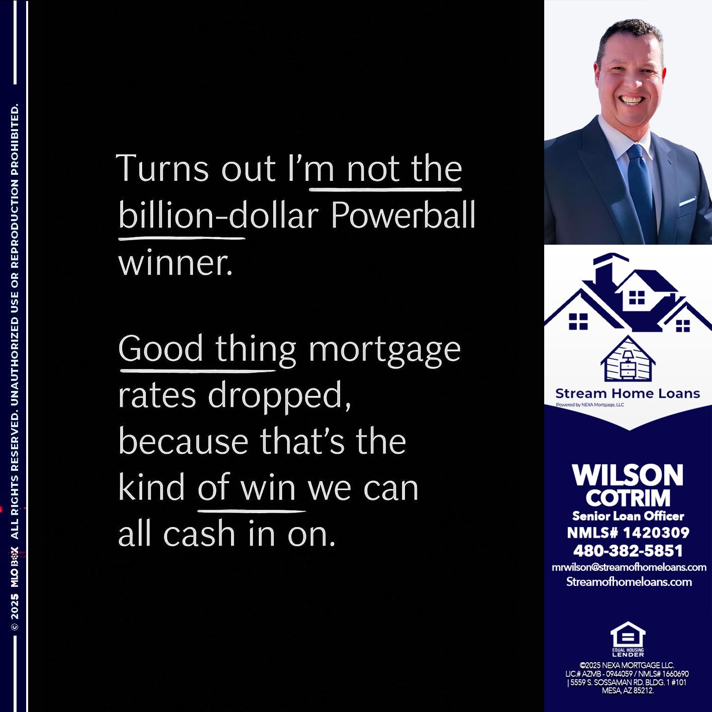 TURNS OUT - Wilson Cotrim -Senior Loan Officer
