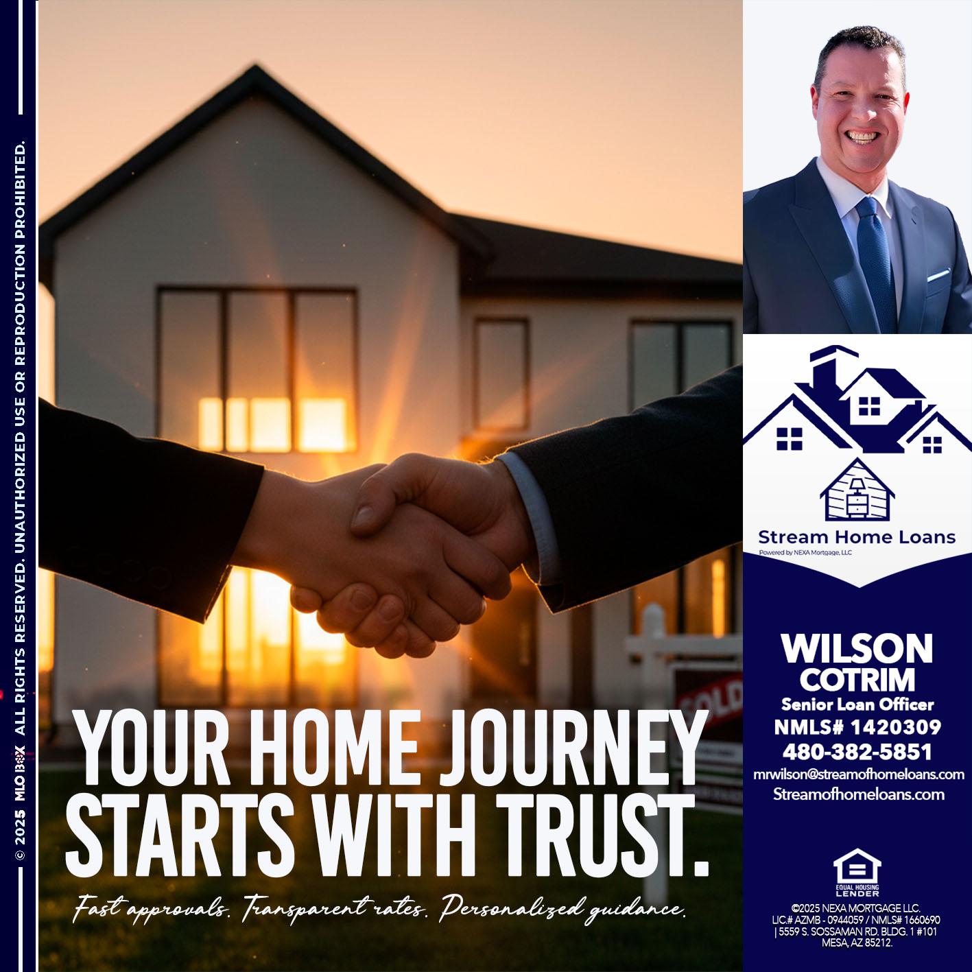your home - Wilson Cotrim -Senior Loan Officer