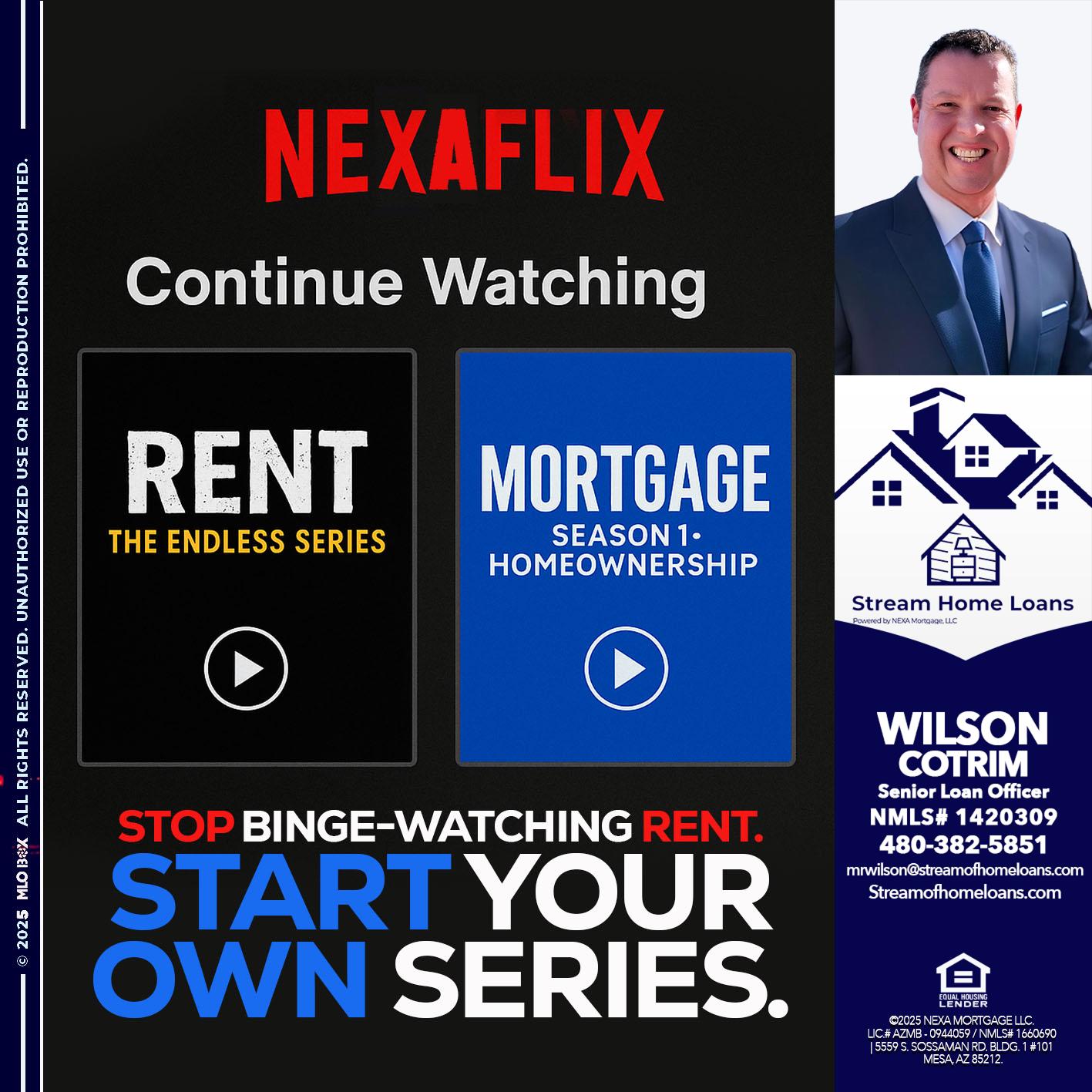 NEXAFLIX - Wilson Cotrim -Senior Loan Officer