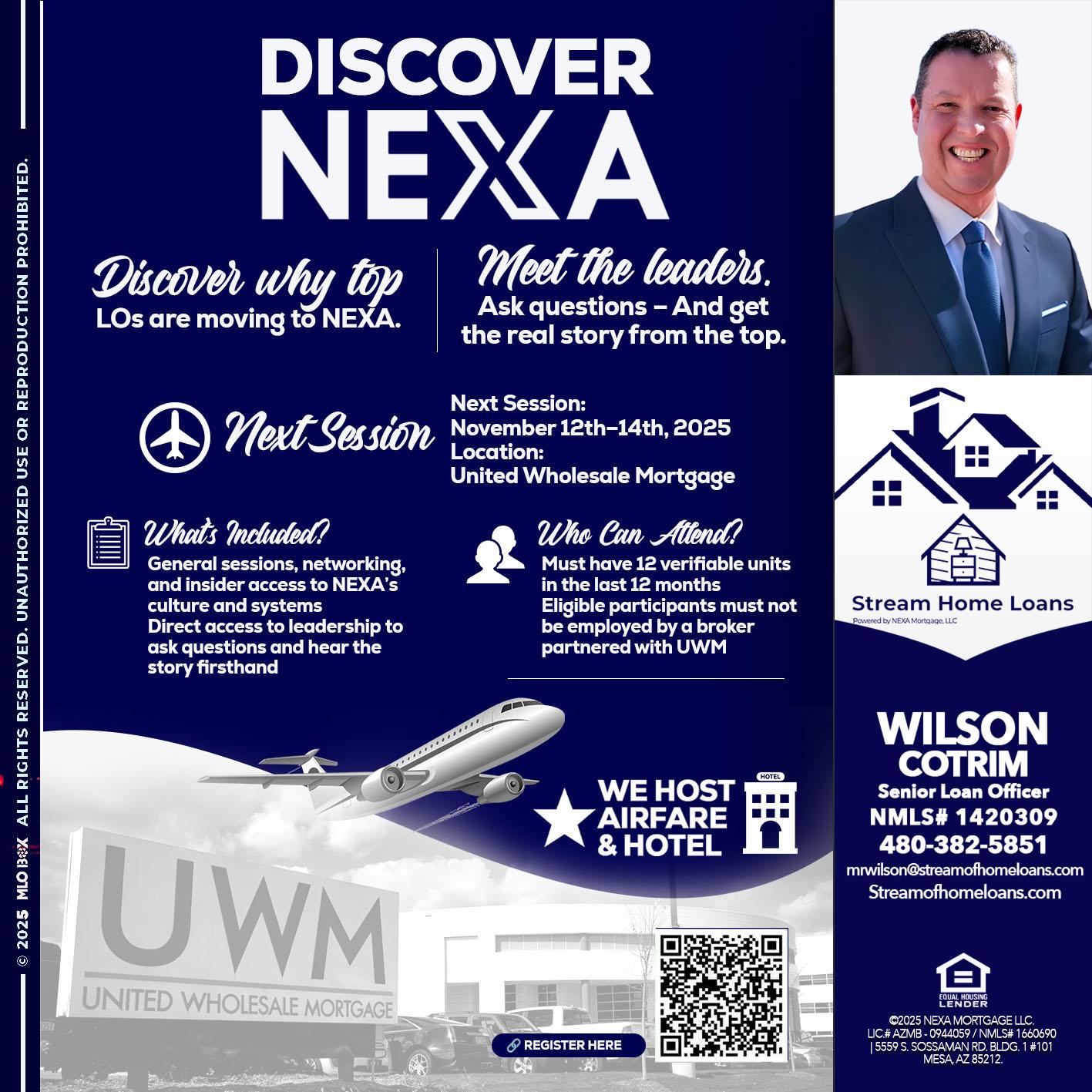 DISCOVER NEXA - Wilson Cotrim -Senior Loan Officer