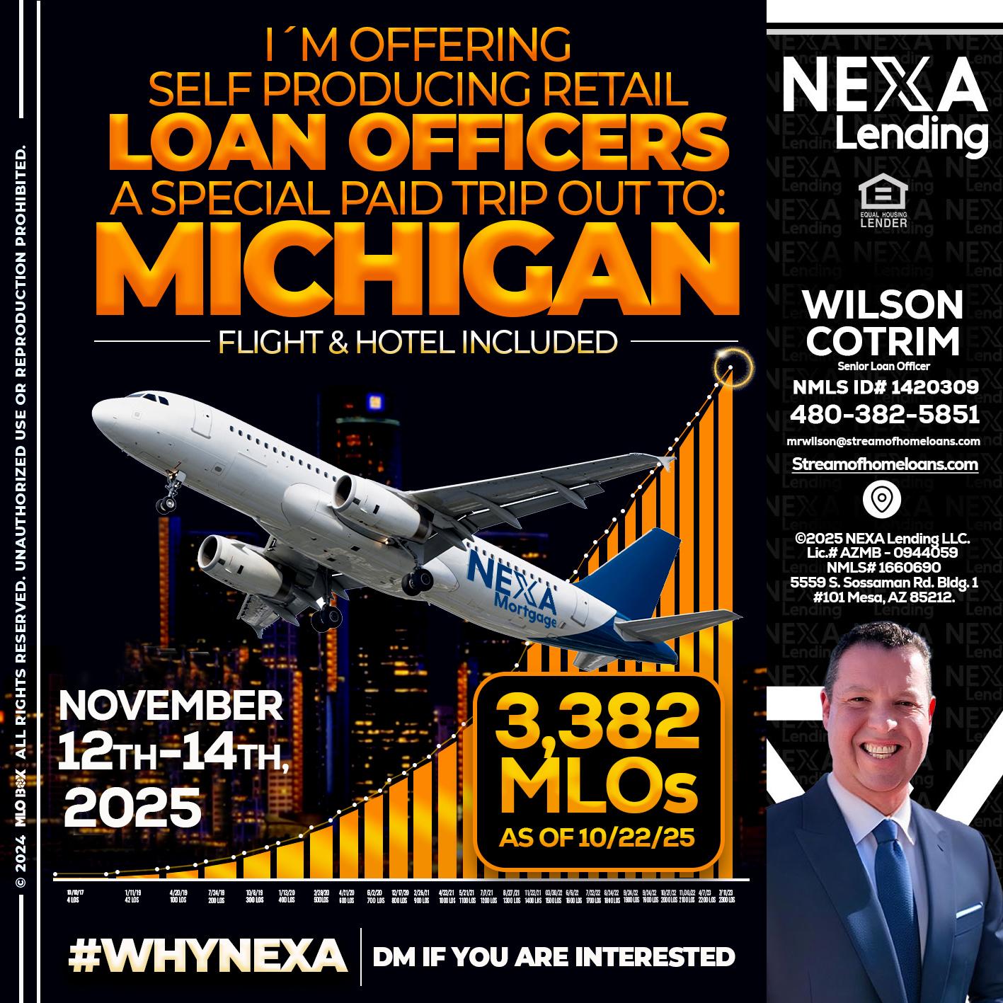 michigan trip - Wilson Cotrim -Senior Loan Officer