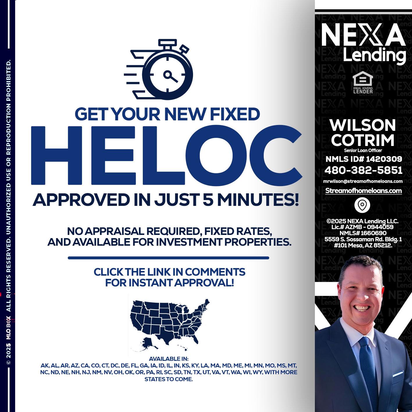 HELOC - Wilson Cotrim -Senior Loan Officer