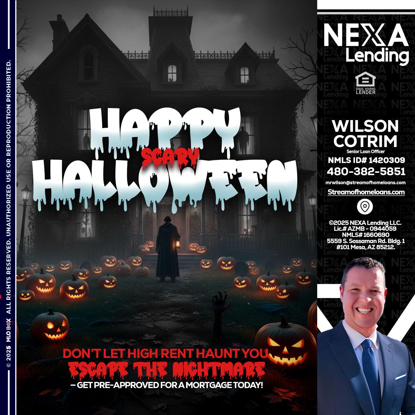 HAPPY HALLOWEEN - Wilson Cotrim -Senior Loan Officer
