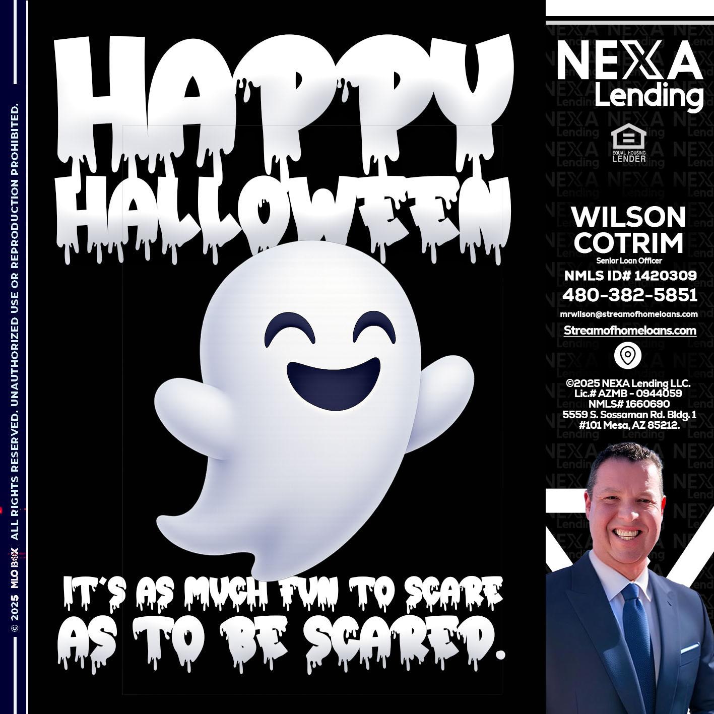 HAPPY HALLOWEEN - Wilson Cotrim -Senior Loan Officer