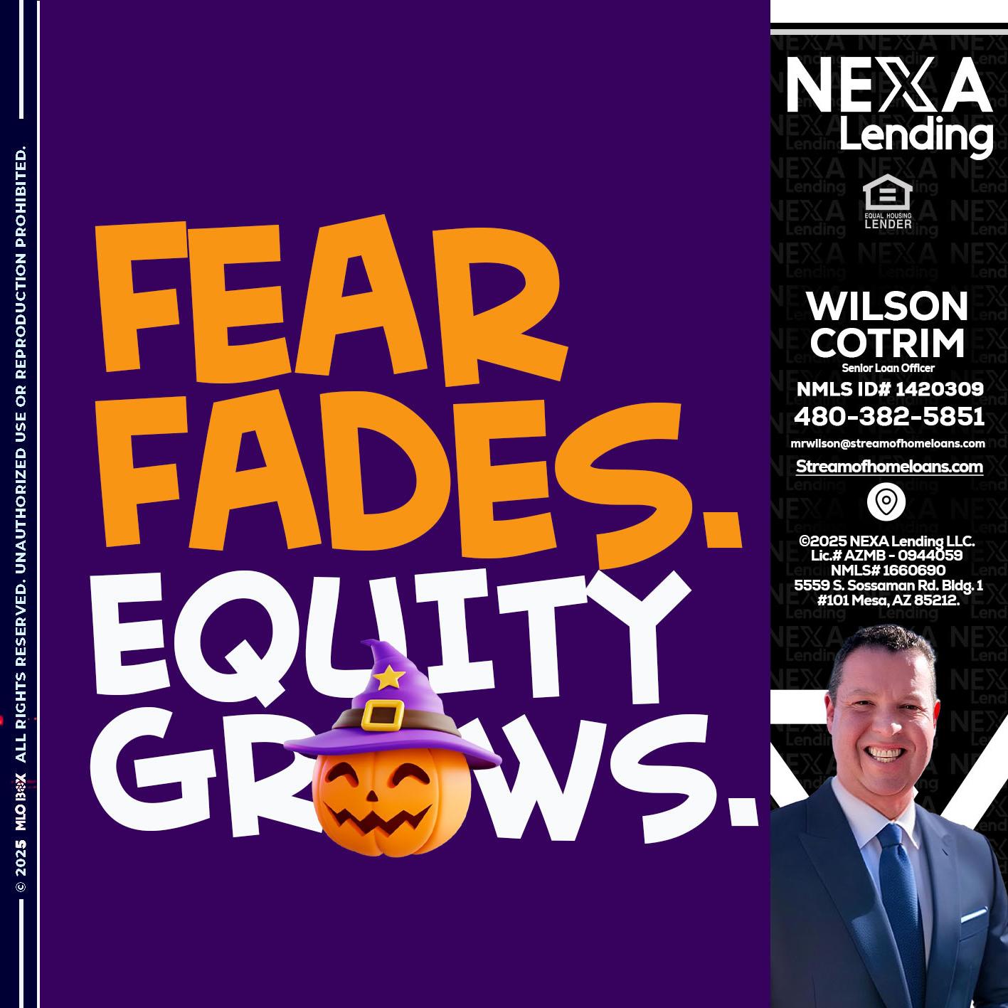 FEAR FADES - Wilson Cotrim -Senior Loan Officer