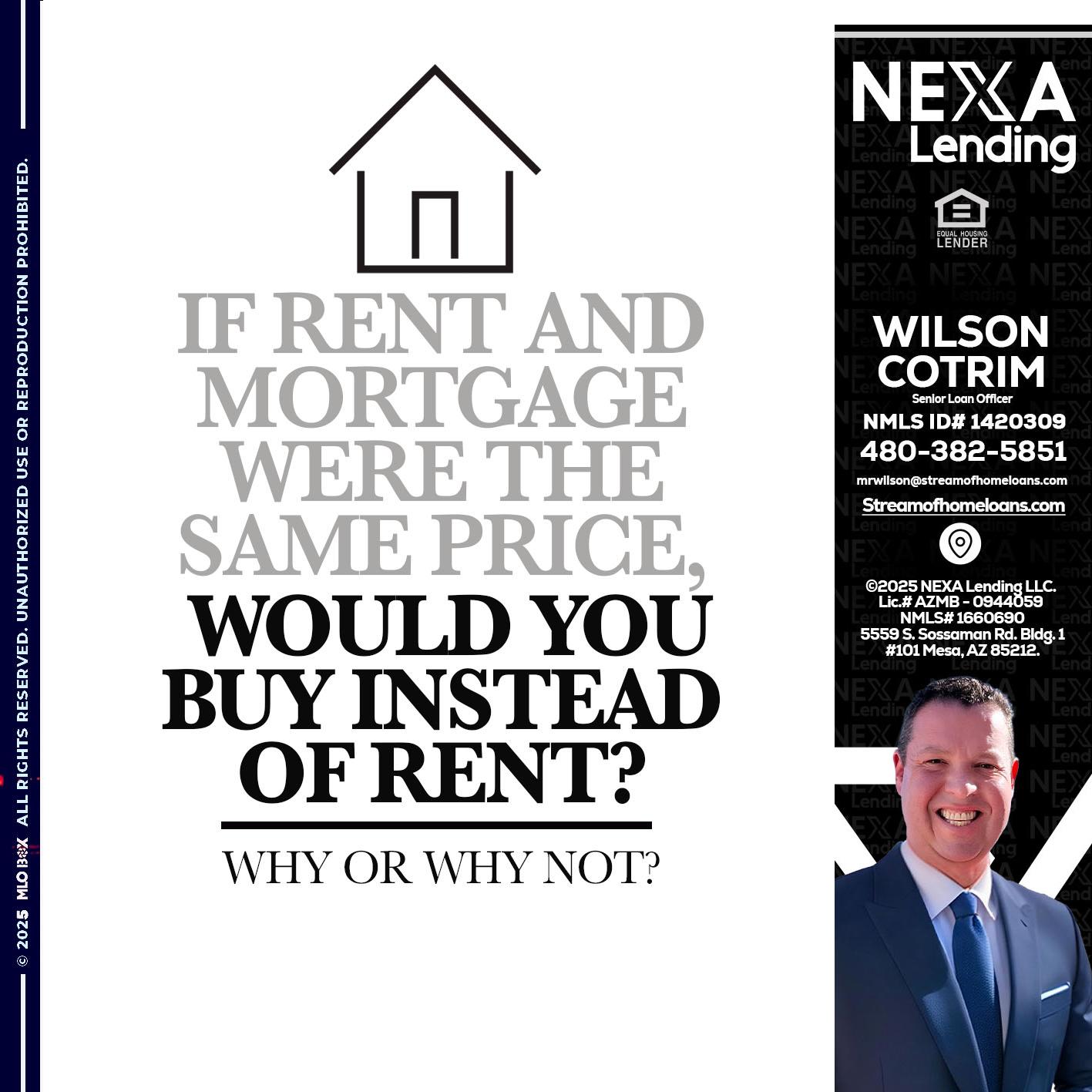 IF RENT - Wilson Cotrim -Senior Loan Officer