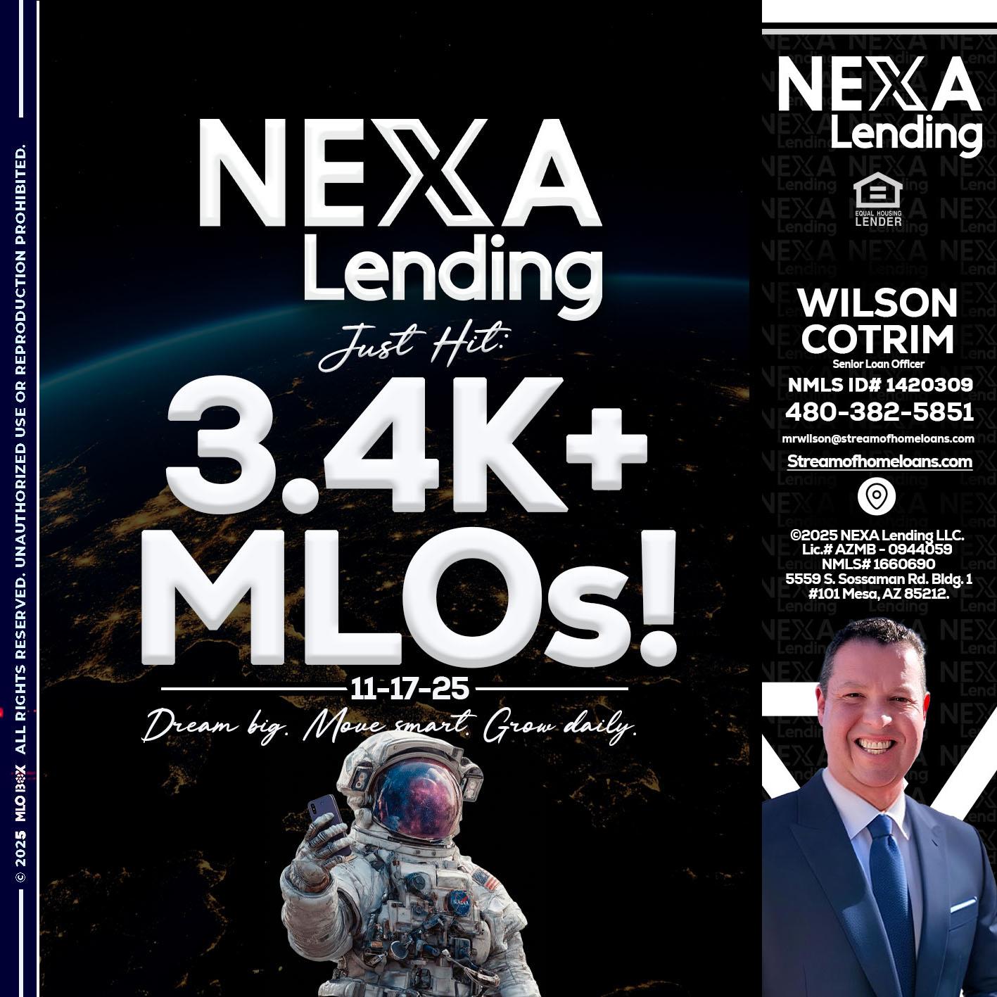 3.4K MLOs - Wilson Cotrim -Senior Loan Officer