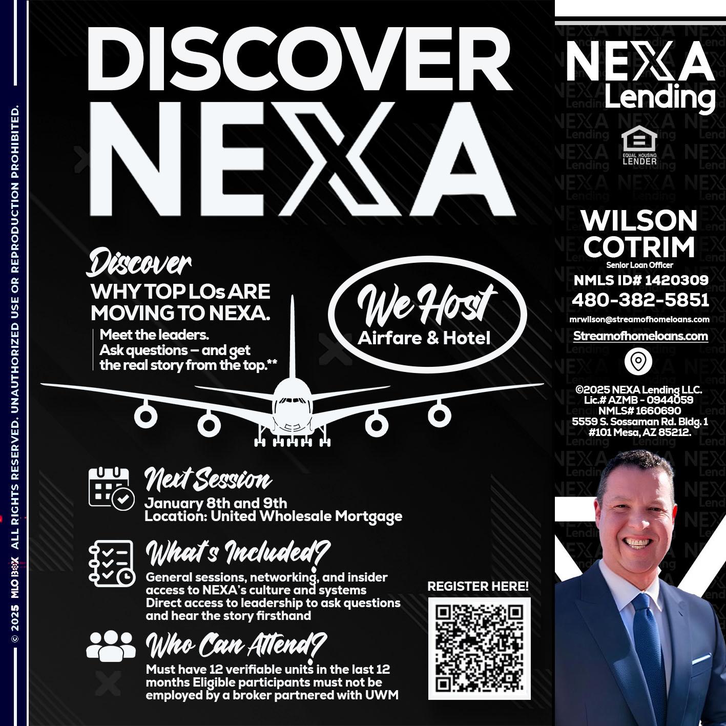 DISCOVER NEXA - Wilson Cotrim -Senior Loan Officer