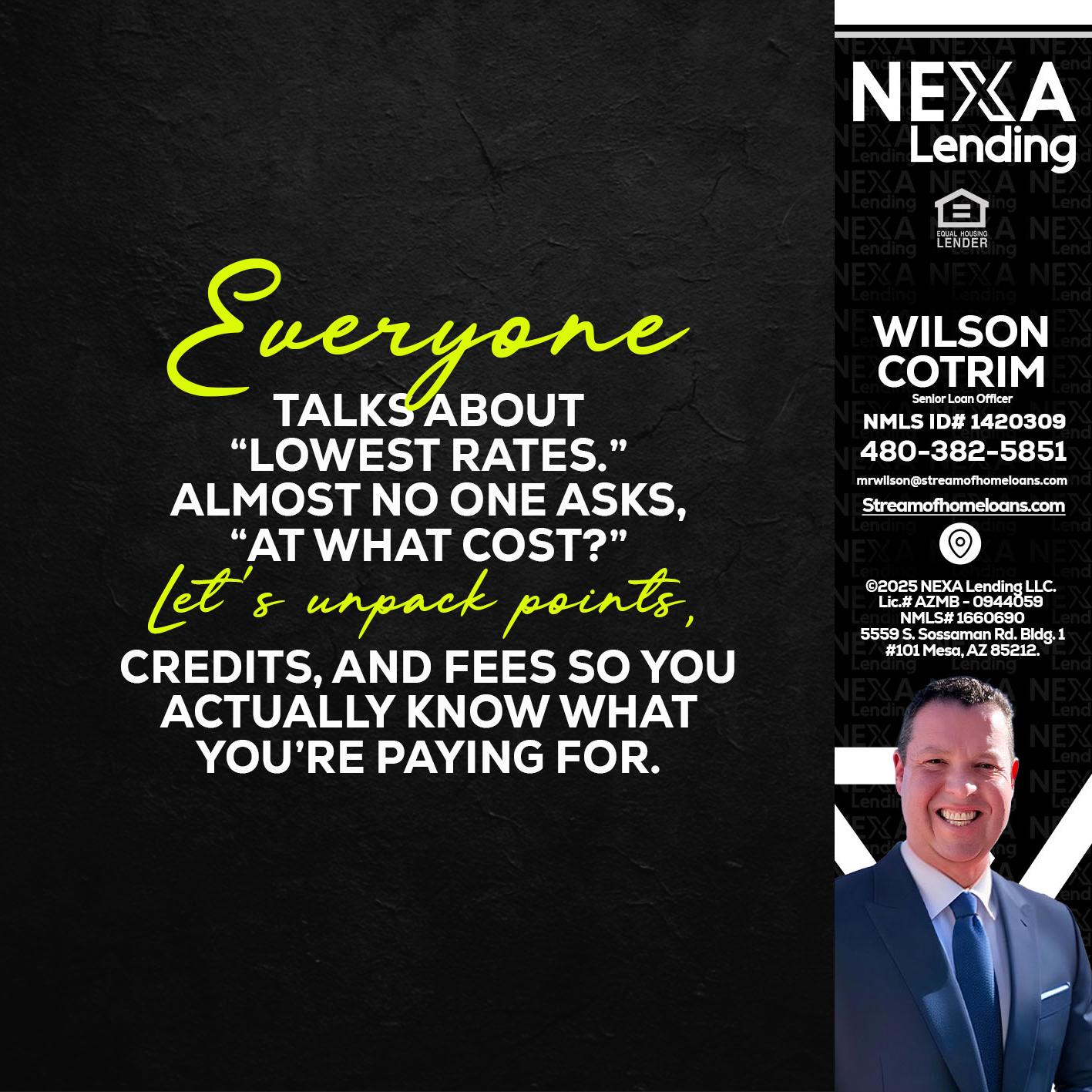 EVERYONE - Wilson Cotrim -Senior Loan Officer