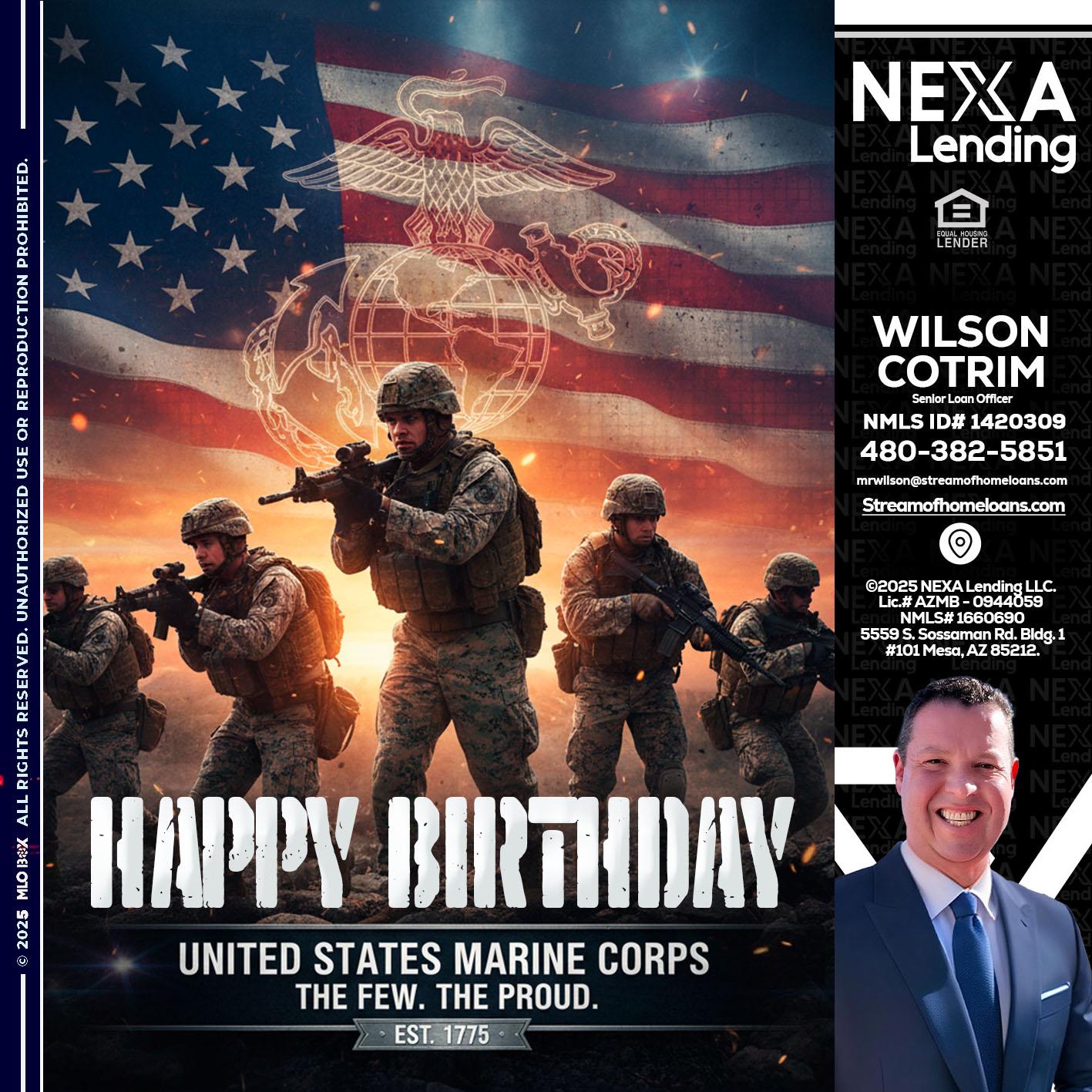 happy birthday - Wilson Cotrim -Senior Loan Officer