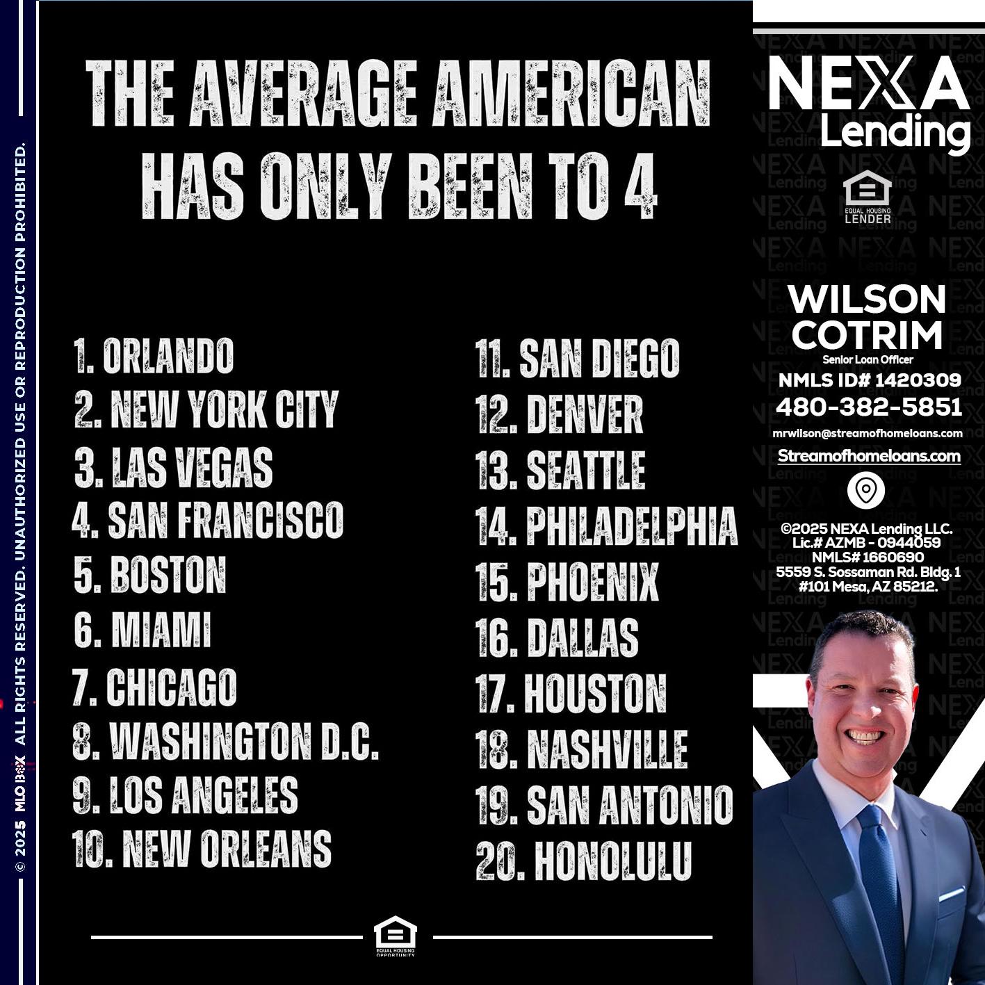 THE AVERAGE AMERICAN - Wilson Cotrim -Senior Loan Officer