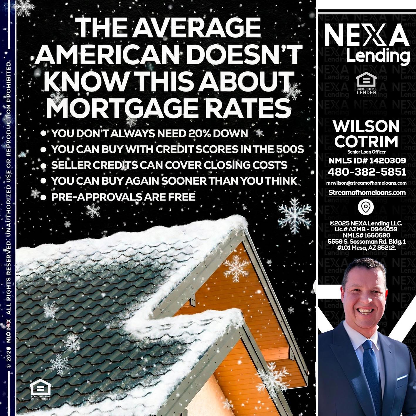 THE AVERAGE - Wilson Cotrim -Senior Loan Officer