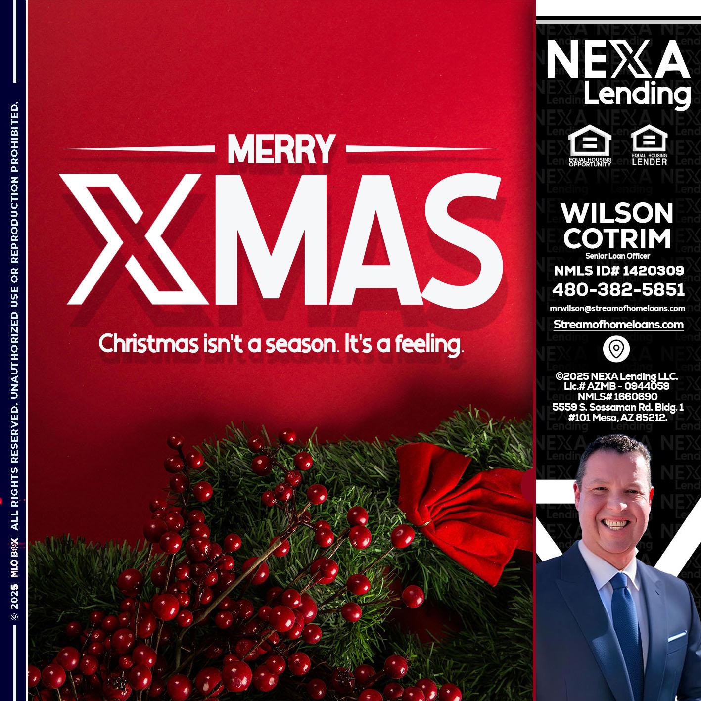 merry xmas - Wilson Cotrim -Senior Loan Officer