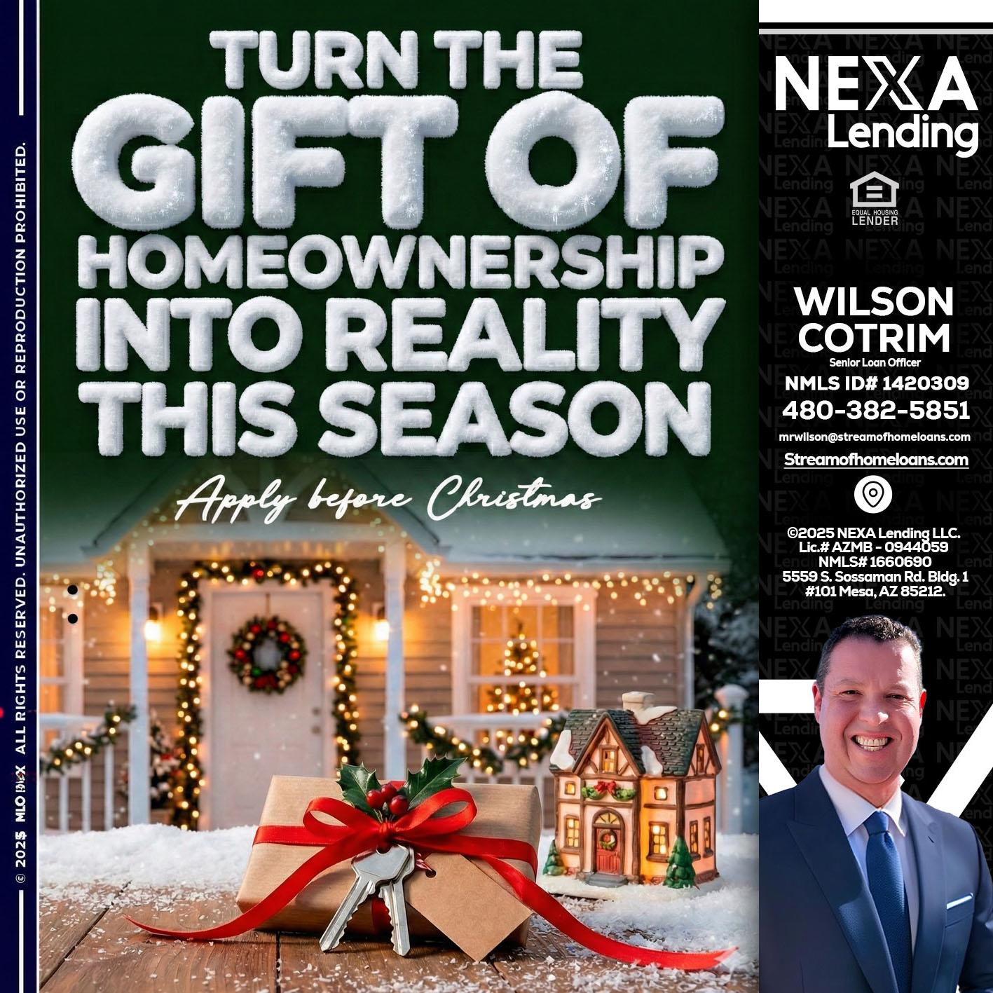 TURN GIFTS - Wilson Cotrim -Senior Loan Officer