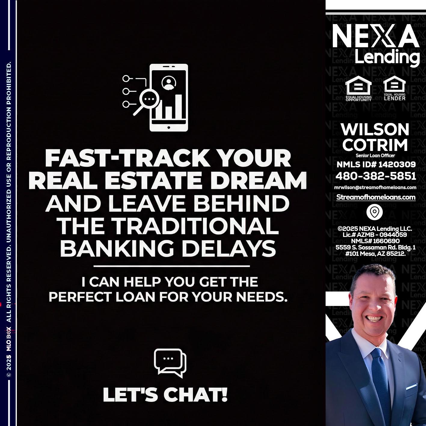 FAST TRACK - Wilson Cotrim -Senior Loan Officer
