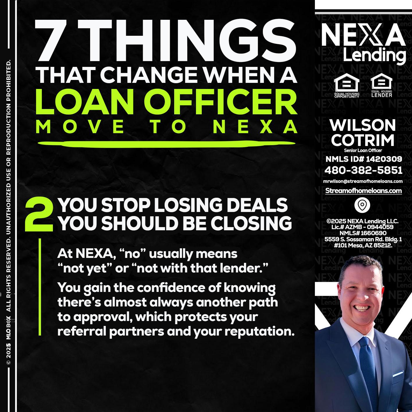 7 THINGS (2) - Wilson Cotrim -Senior Loan Officer